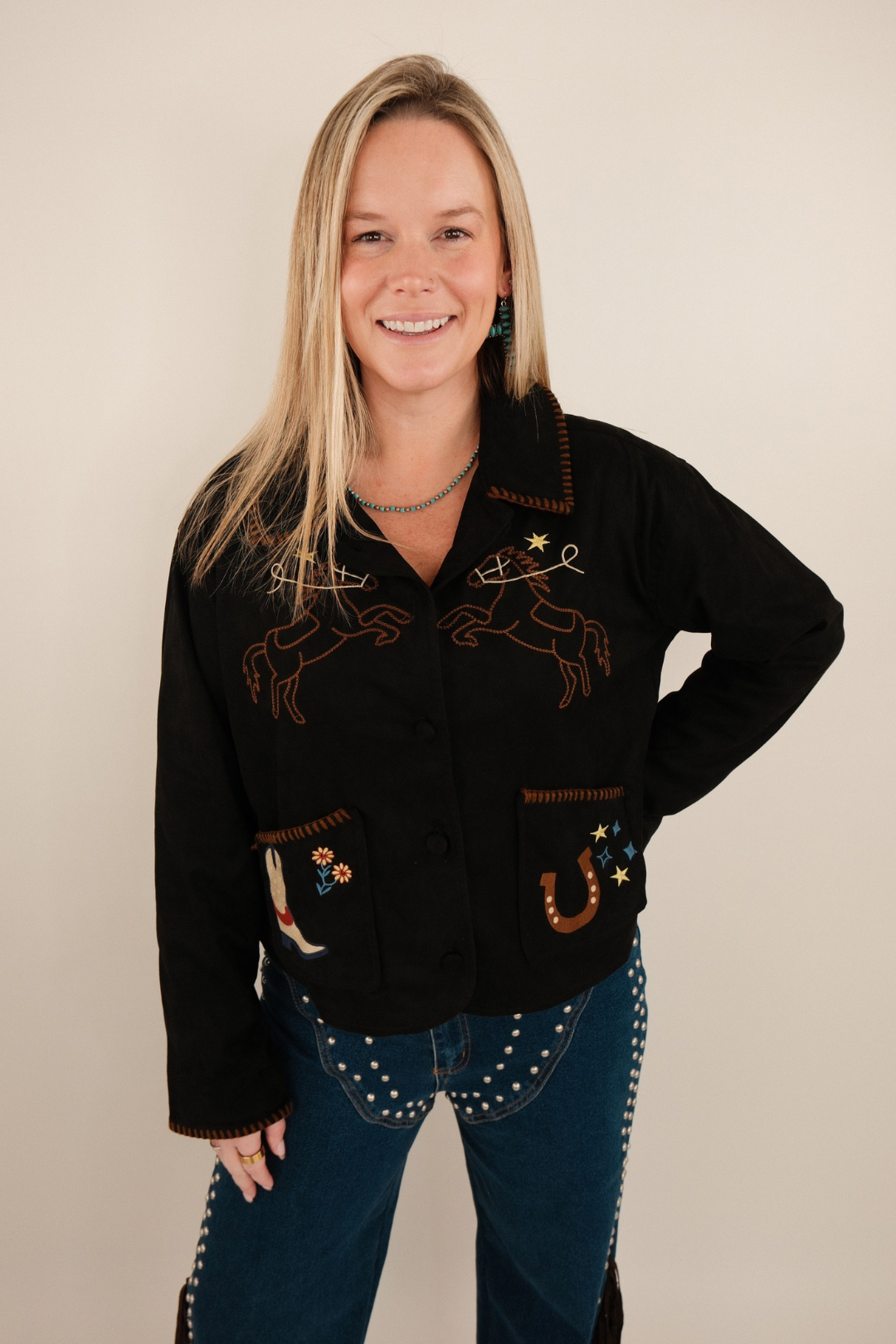 Trailblazer Suede Embroidered Jacket