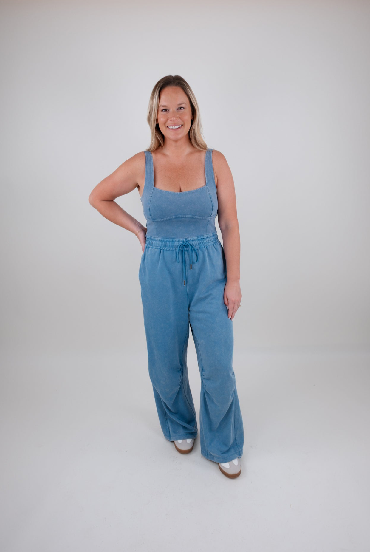 On the Move Jumpsuit - Denim