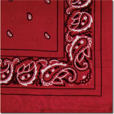 Frontier Bandana Silk Wild Rag – Red Bandana