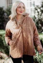 Sandstone Wash Quilted Jacket