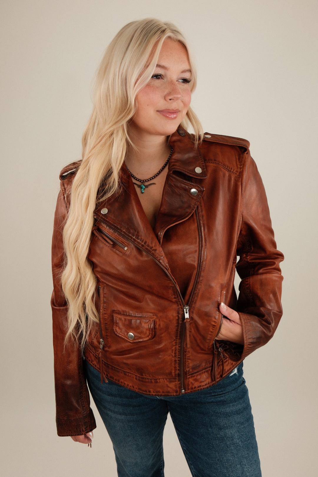 Saddle Ridge Vintage Leather Jacket