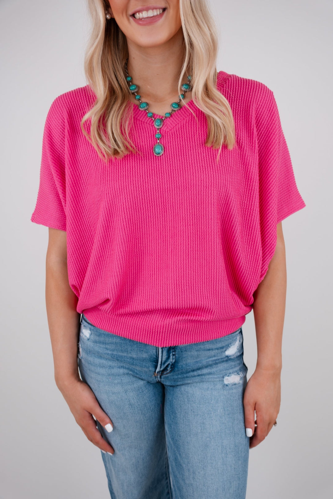 Blush Canyon Ribbed Top