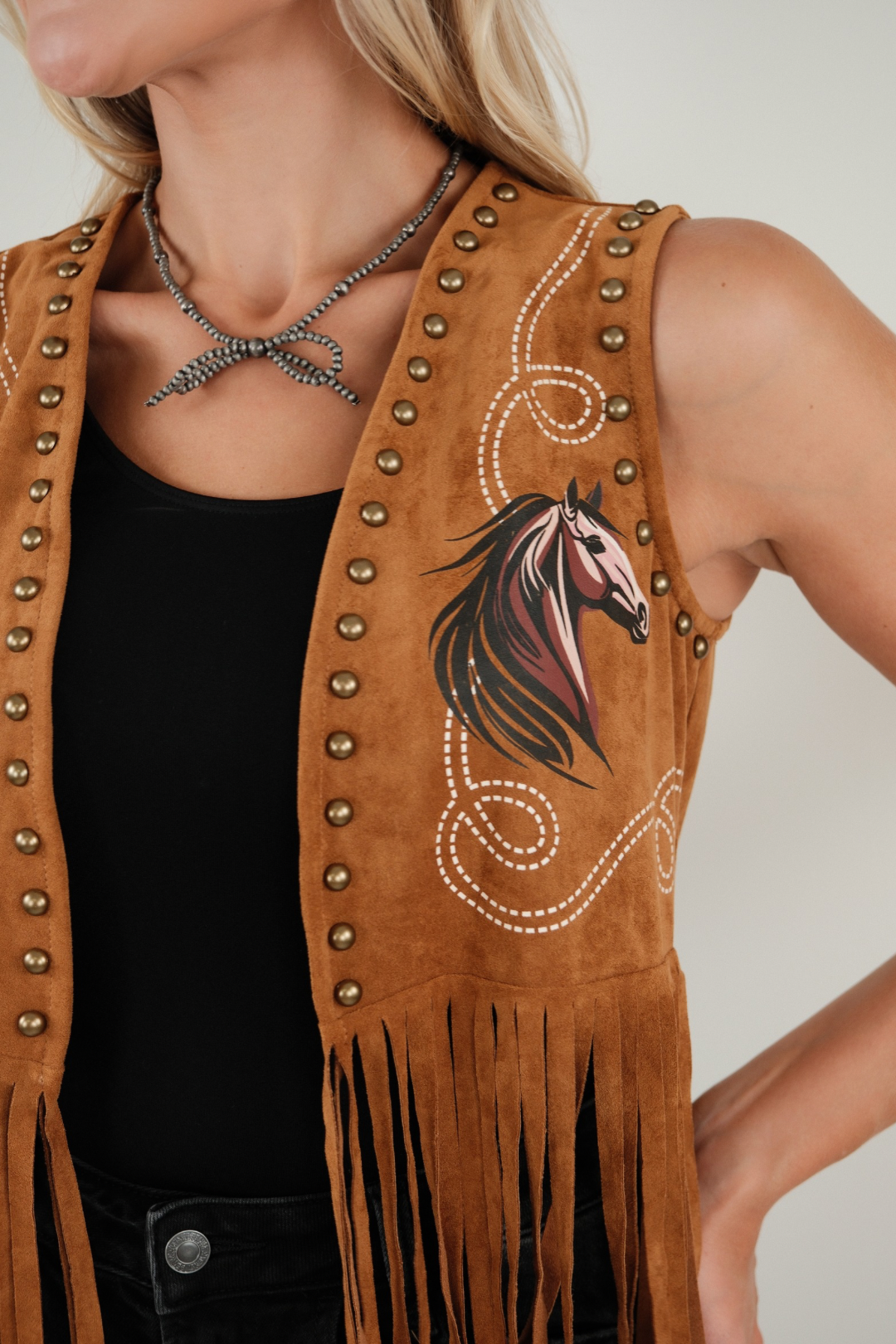 Painted Prairie Fringe Vest