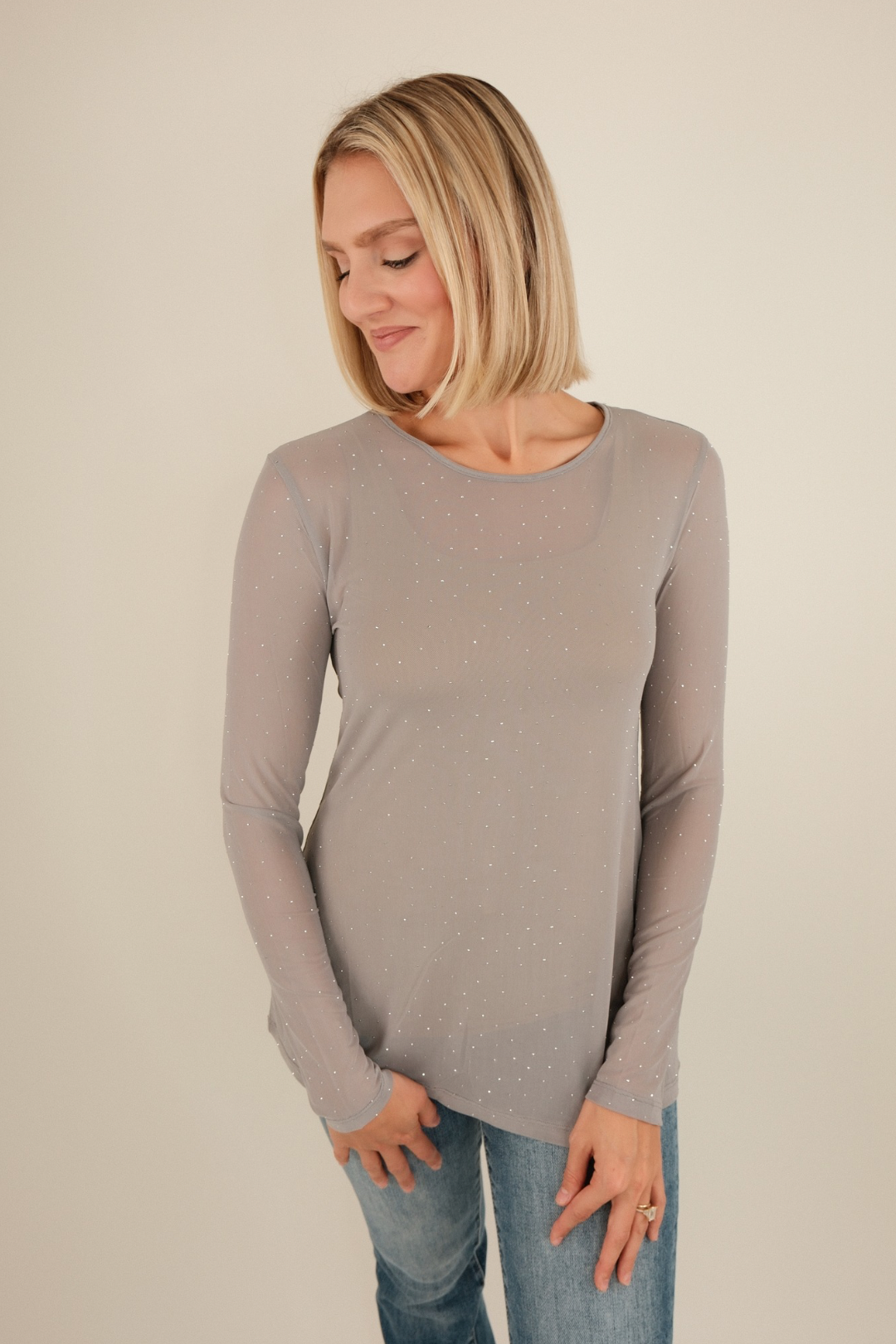 Star Shine Rodeo Mesh Top