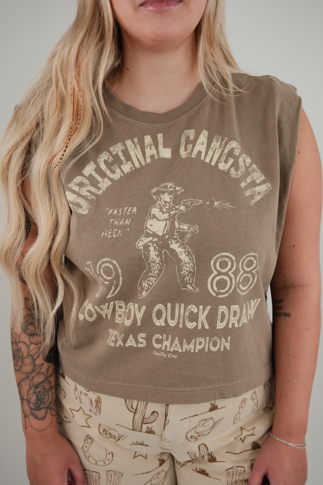 Original Gangsta Cowboy Muscle Tank