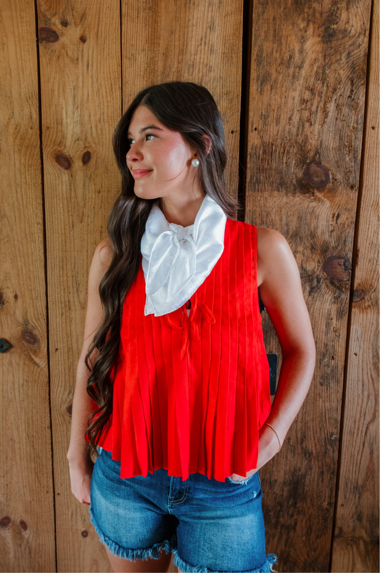 Freedom to Bow Linen Top