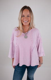 Lavender Dreams Mineral Wash Top