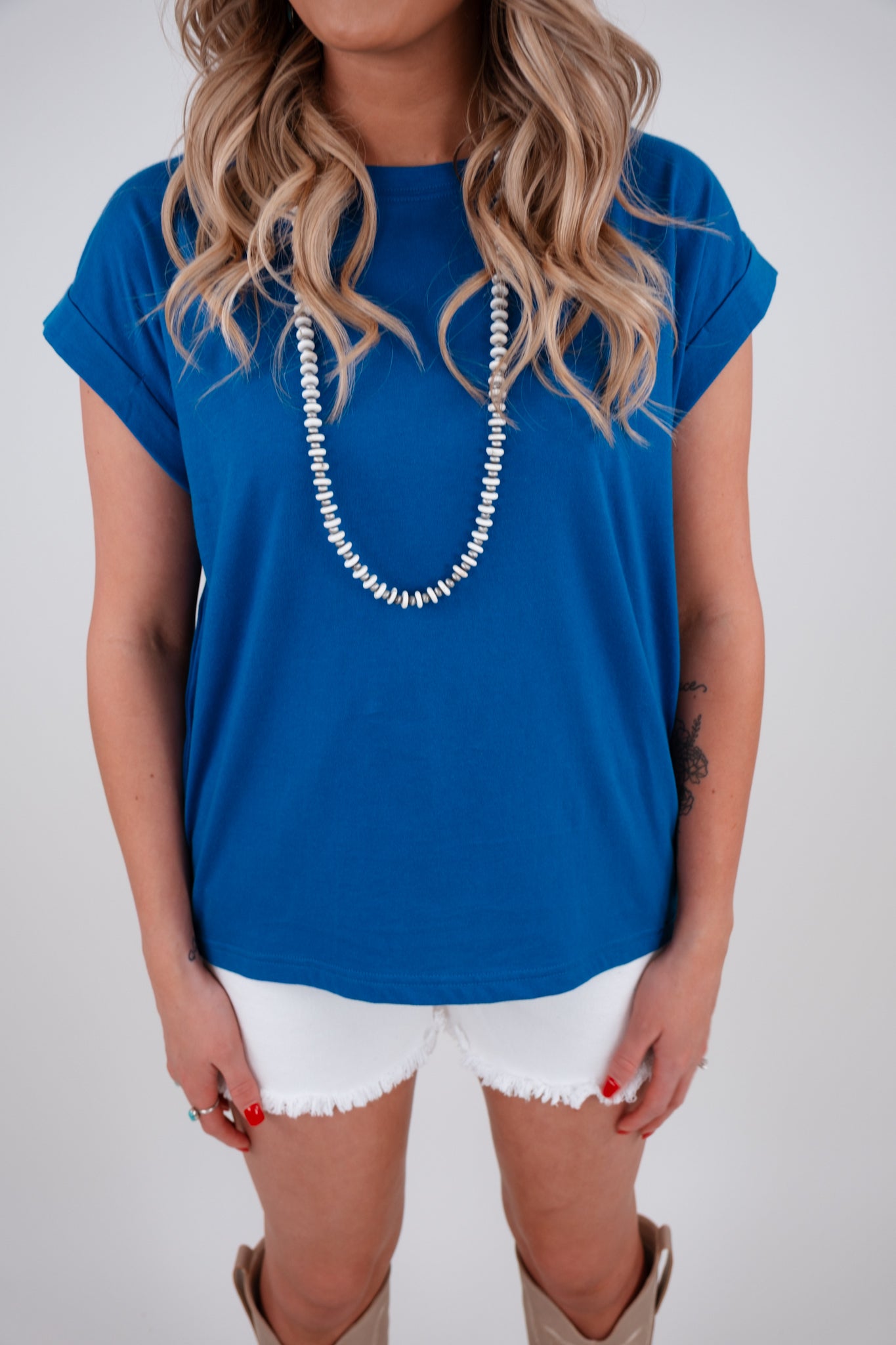 Cowgirl Calm Tee - Classic Blue
