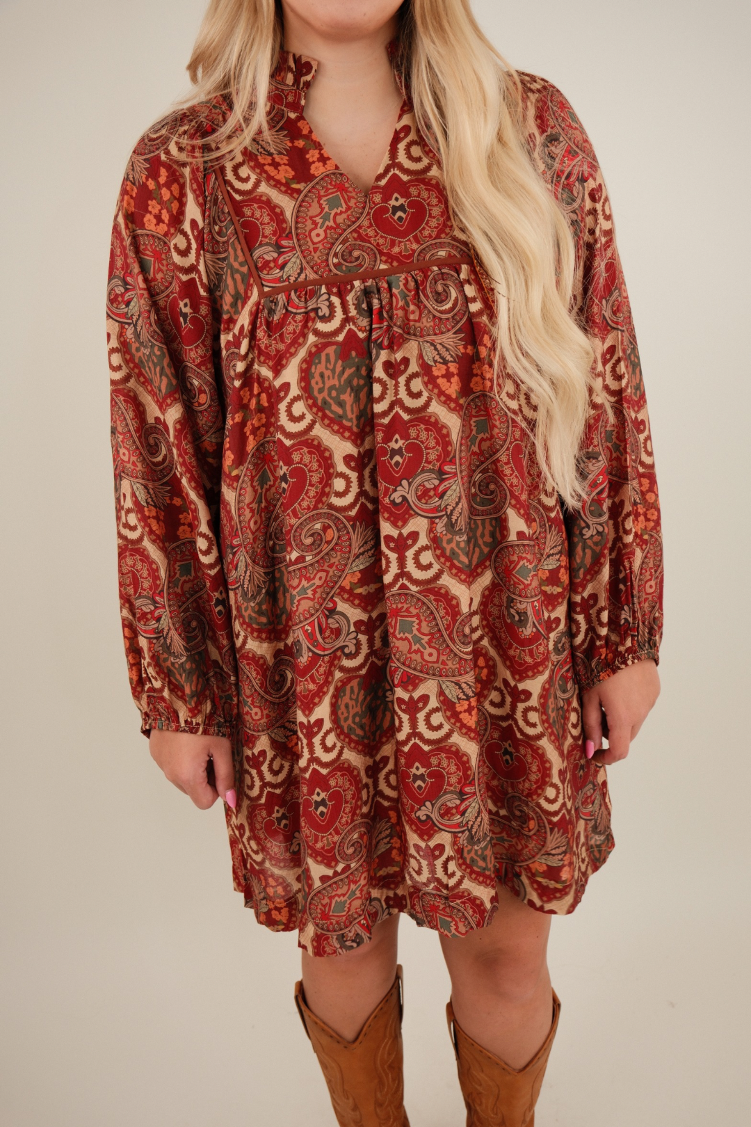 Rodeo Romance Paisley Mini Dress