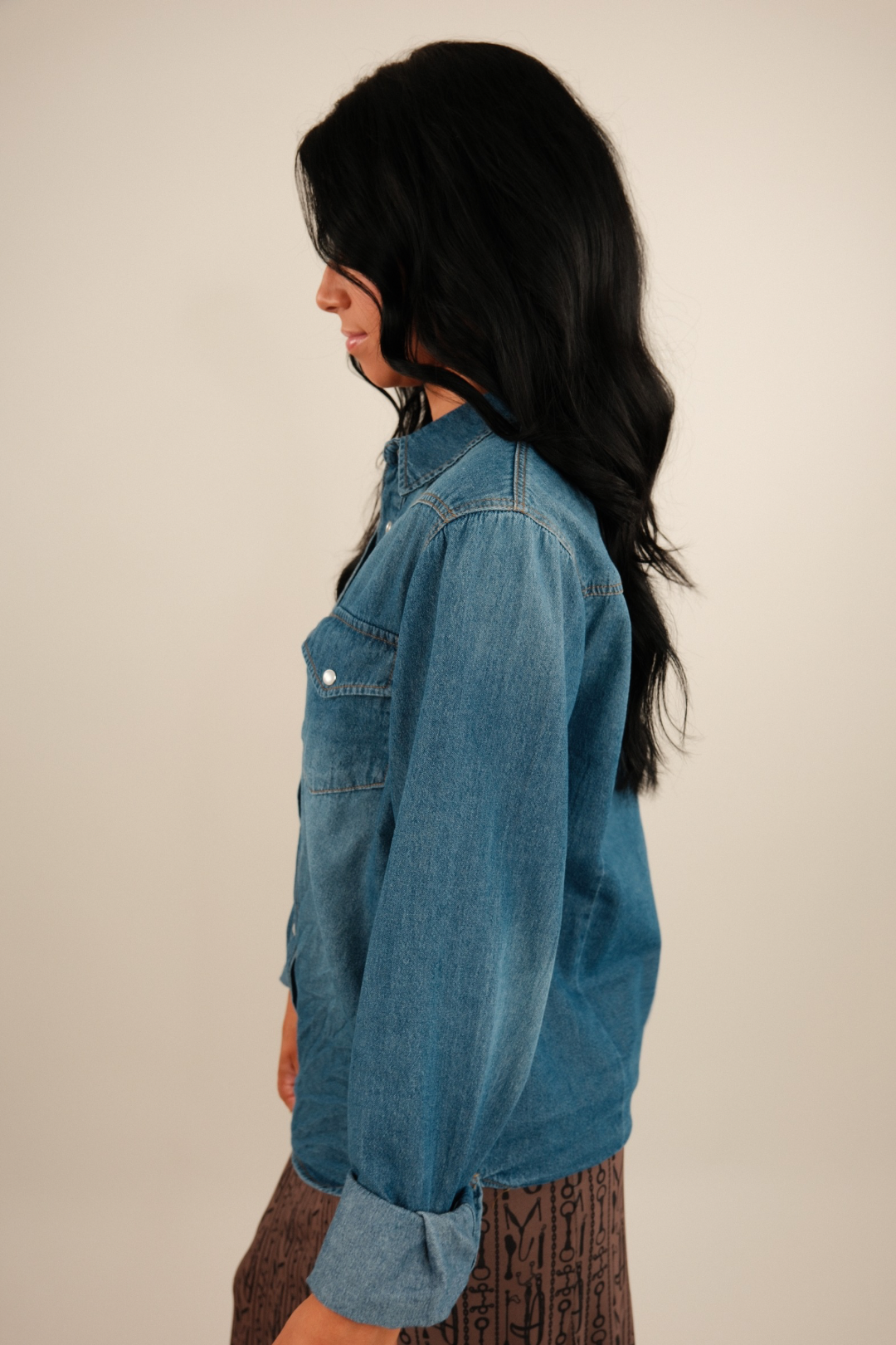 Rodeo Classic Denim Pearl Snap