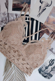 Lace & Lasso Bralette - Beige