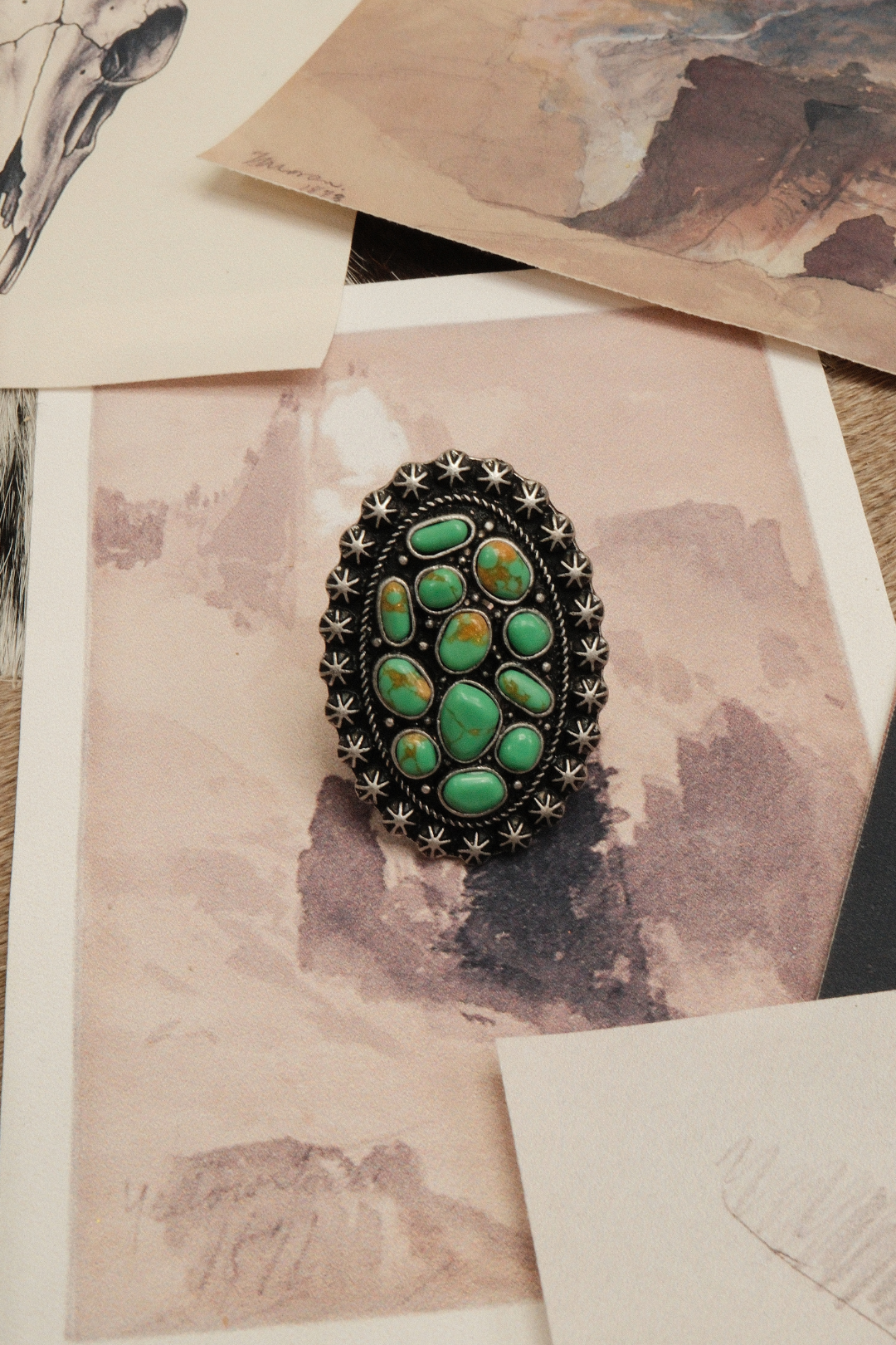 Lone Star Oval Adjustable Ring