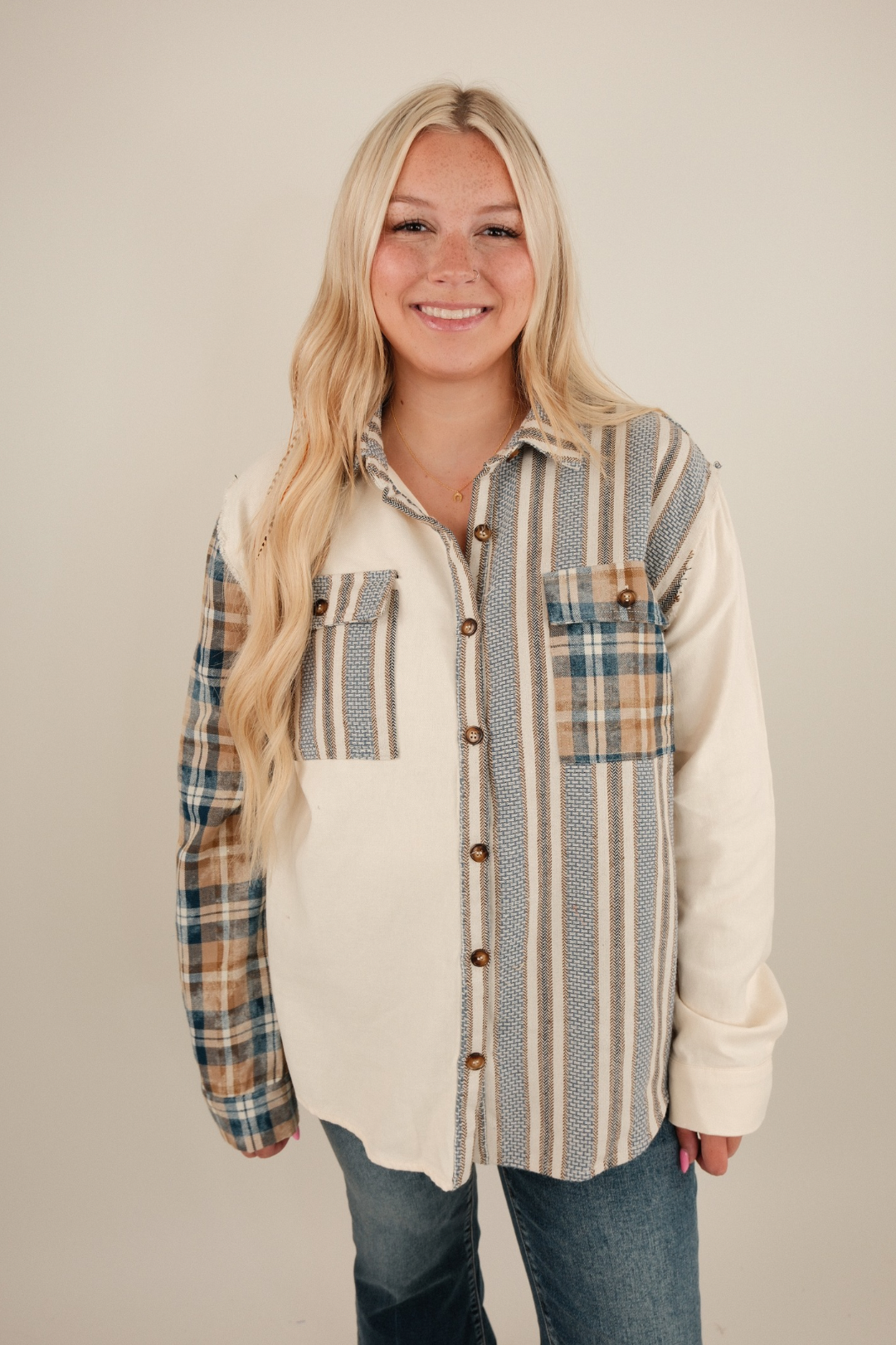Rodeo Stars Plaid Button Down Shirt