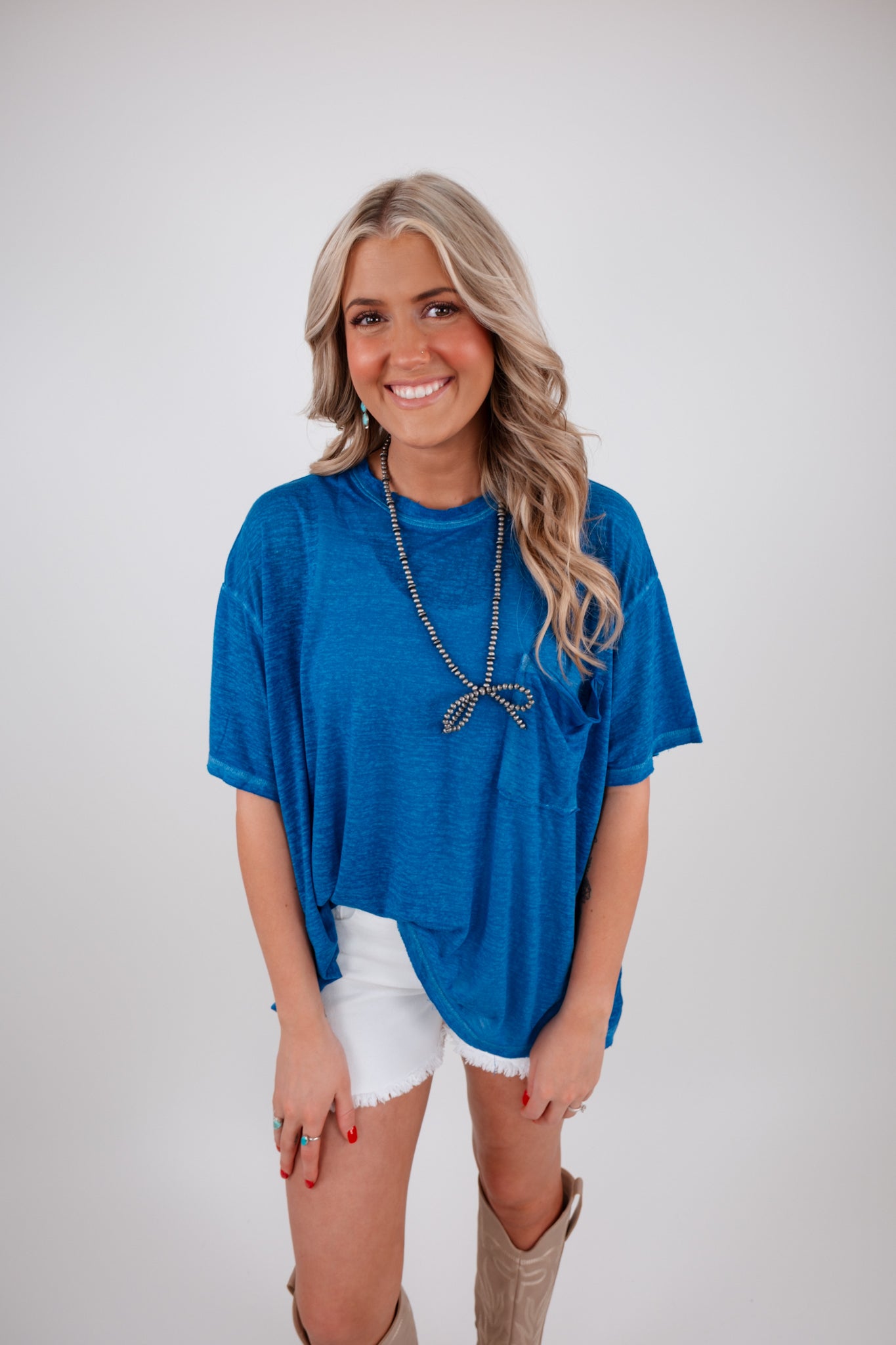 The Easy Rider Tee - Classic Blue