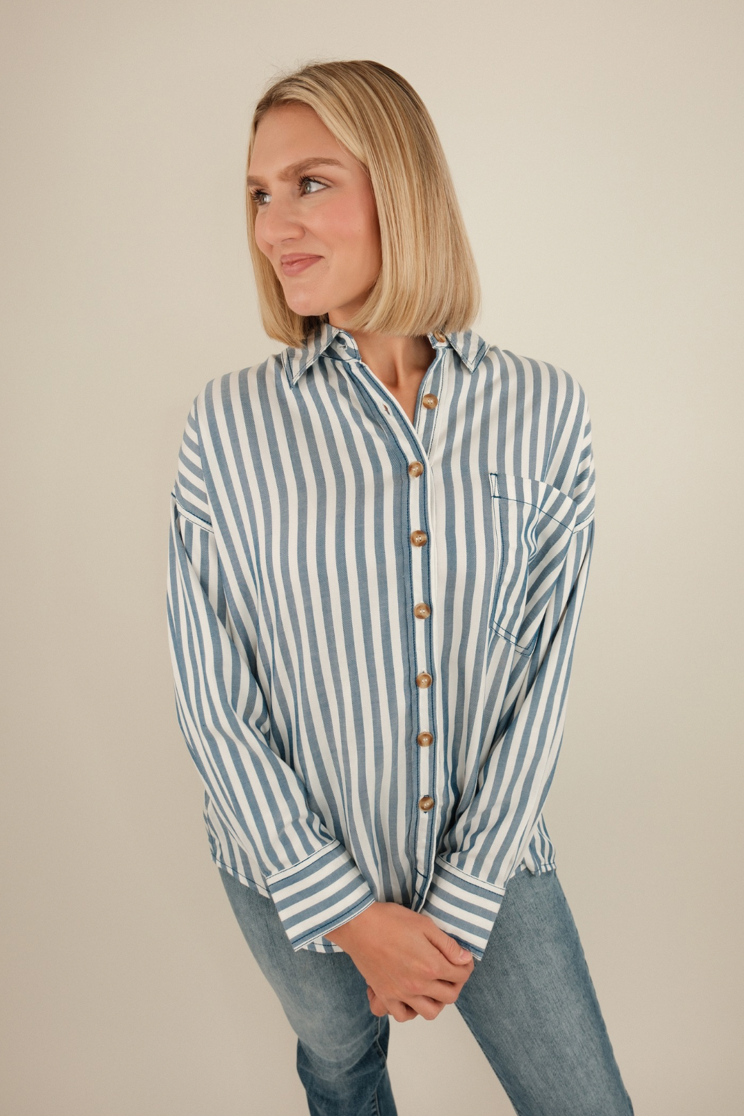Trailhead Stripe Button-Down