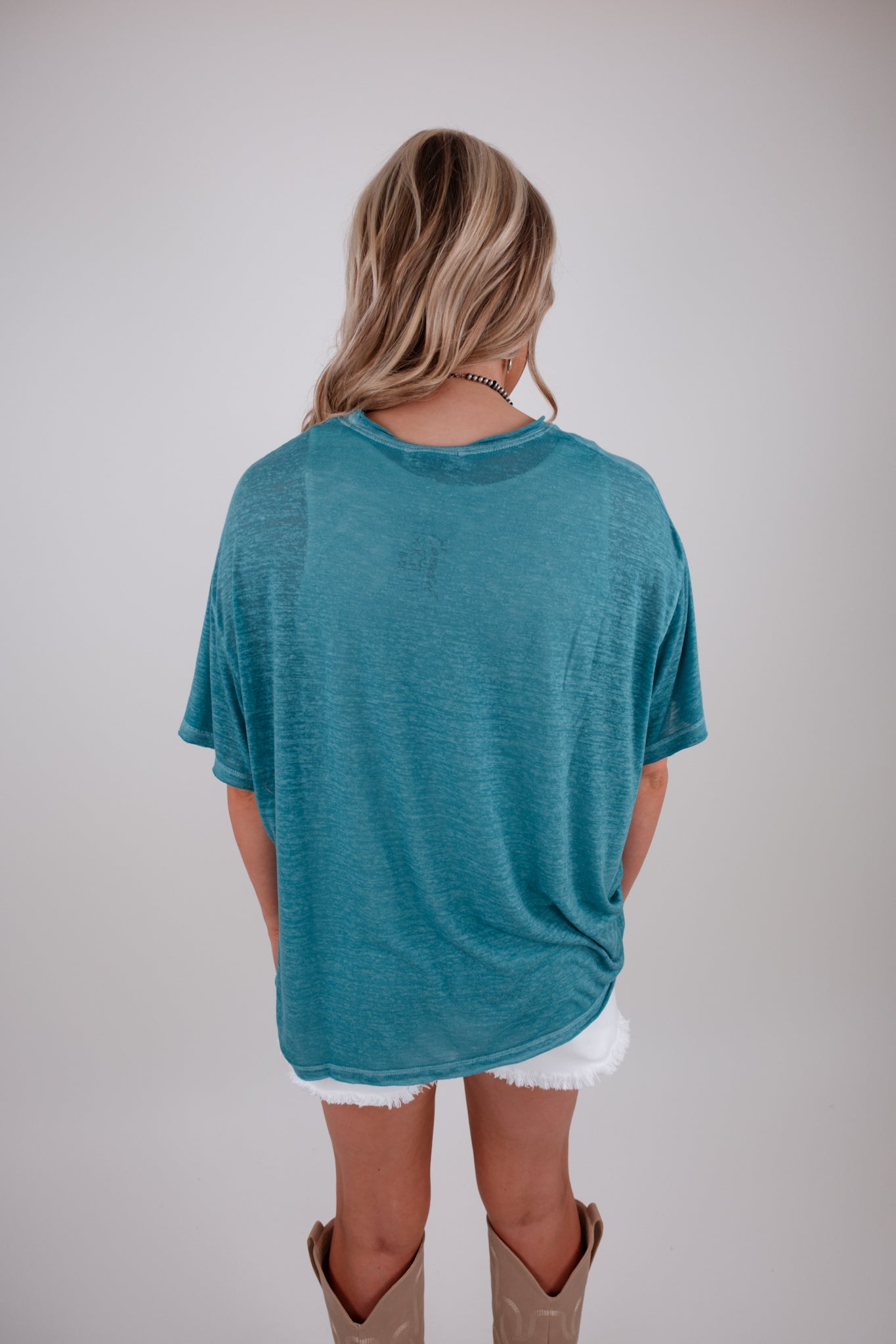 The Easy Rider Tee - Dusty Teal