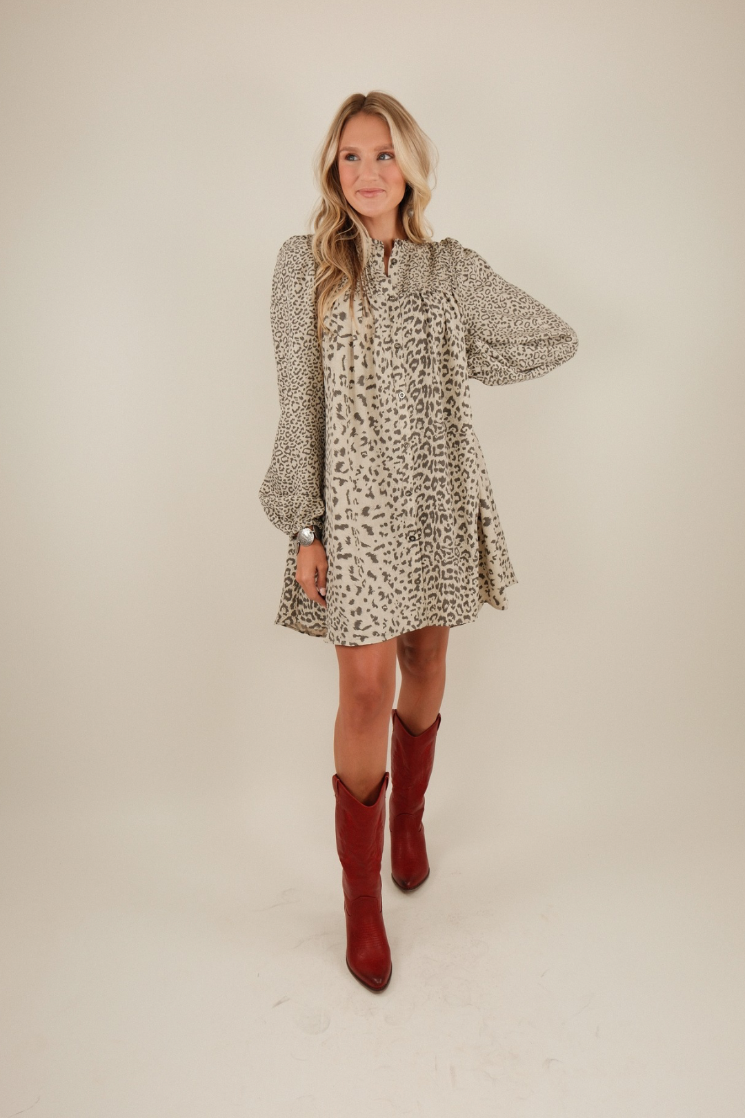 Smoky Savannah Midi Dress