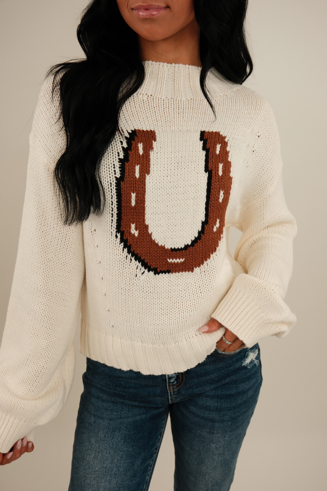 Western Aura Horseshoe Sweater