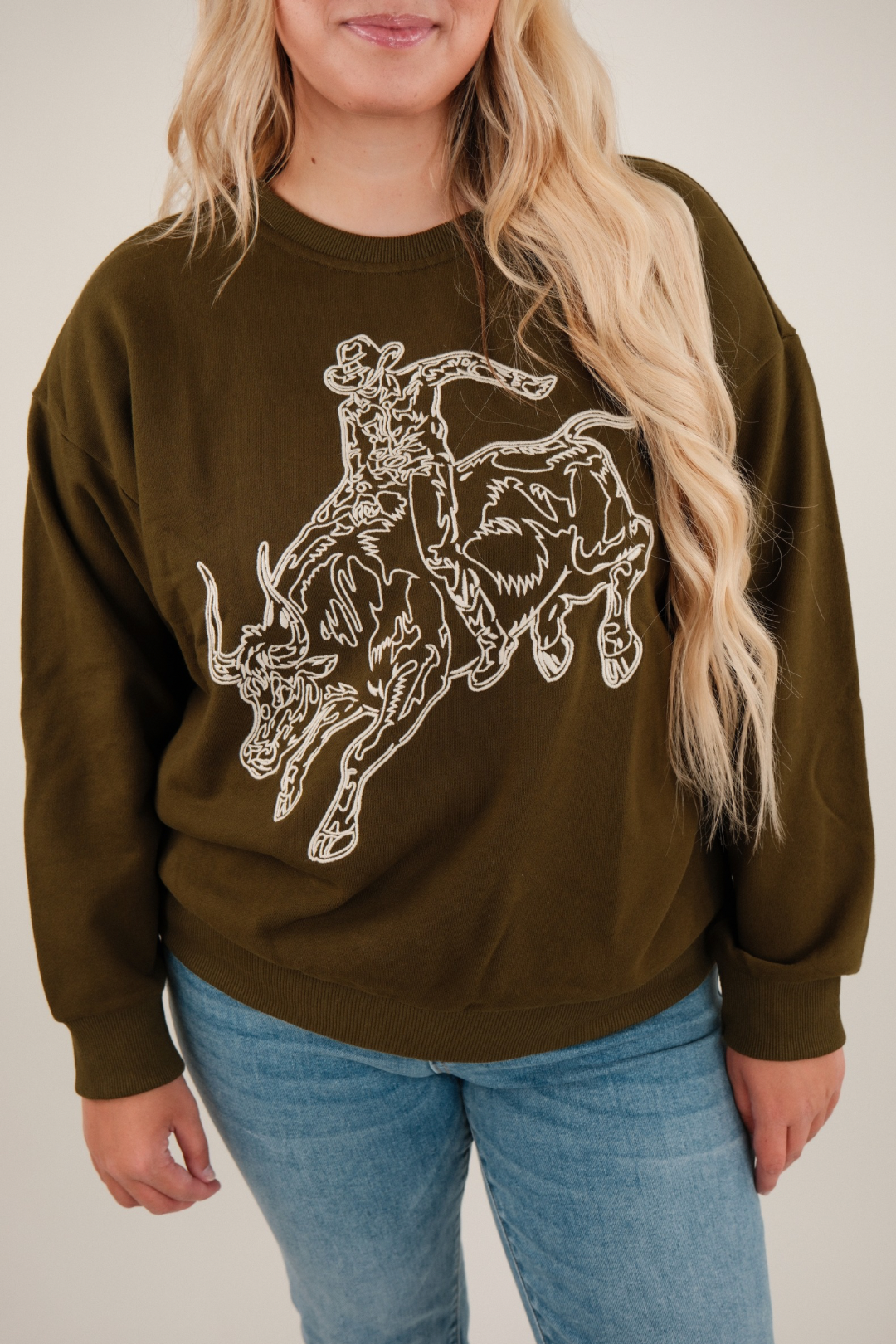 Ride the Storm Embroidered Sweatshirt