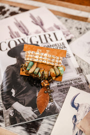 Rustic Charm Turquoise Bracelet Stack