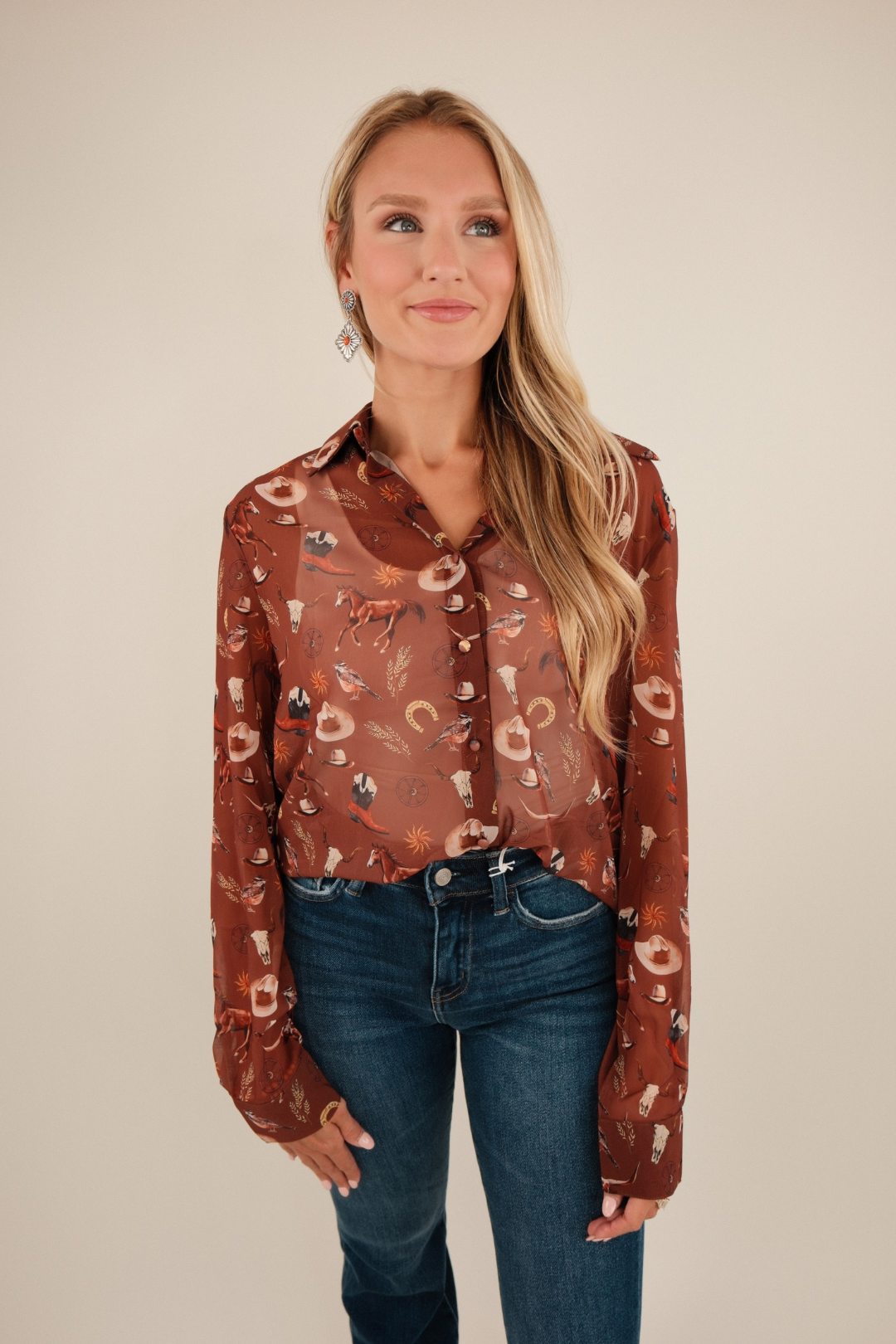 High Desert Drift Chiffon Shirt