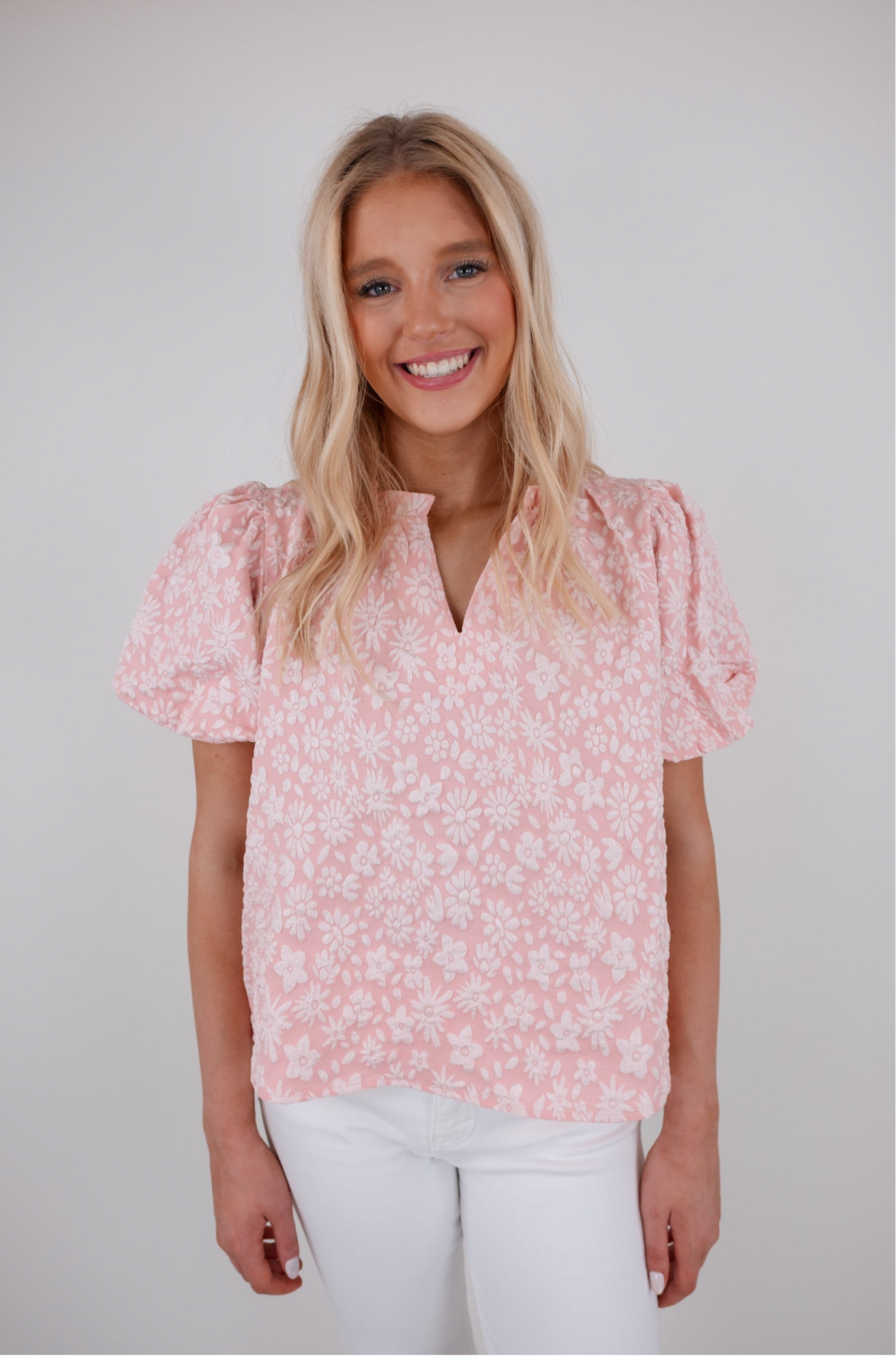 Prairie Bloom Blouse - Pink