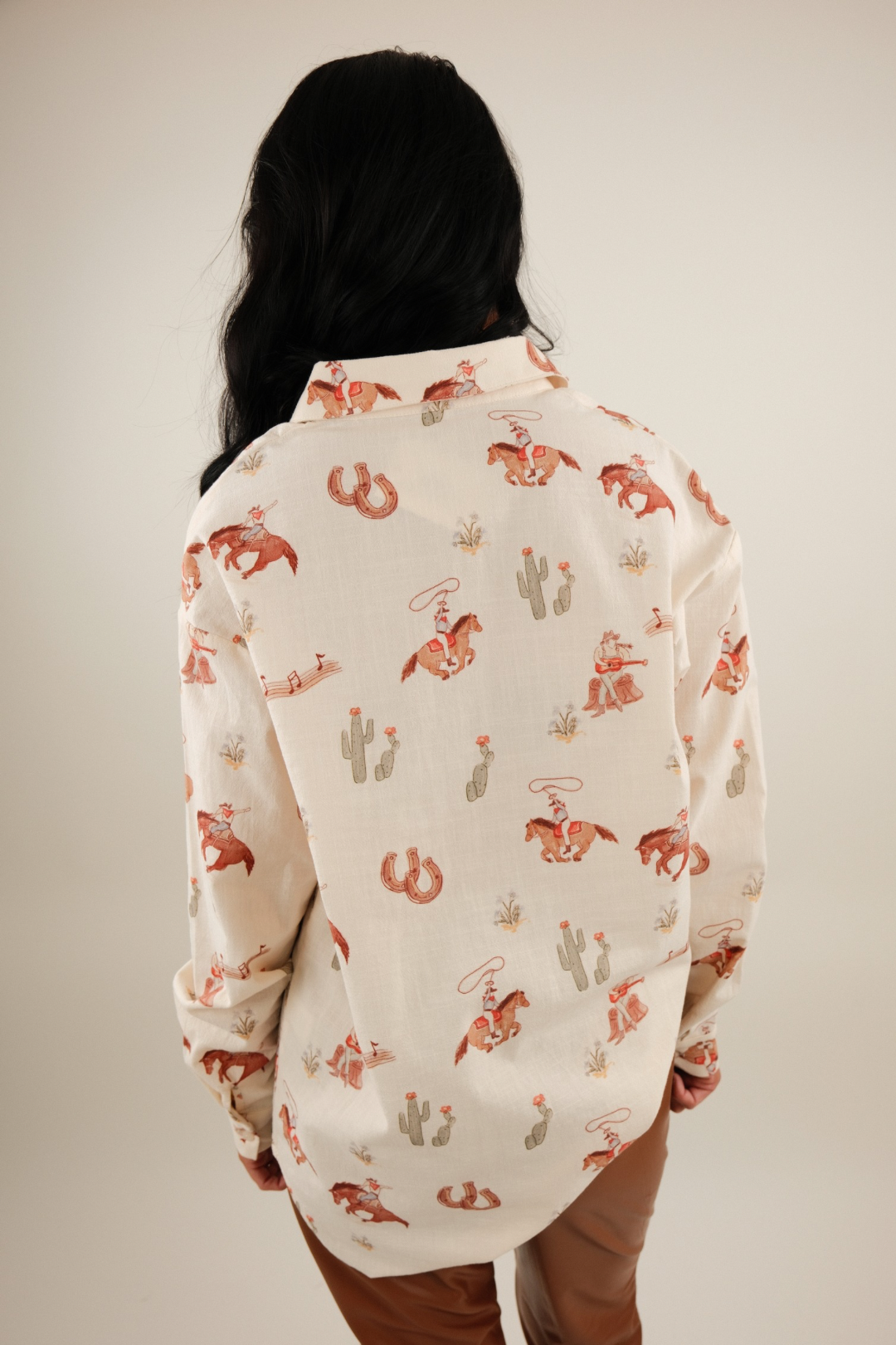 Cowboy Serenade Cotton Blouse