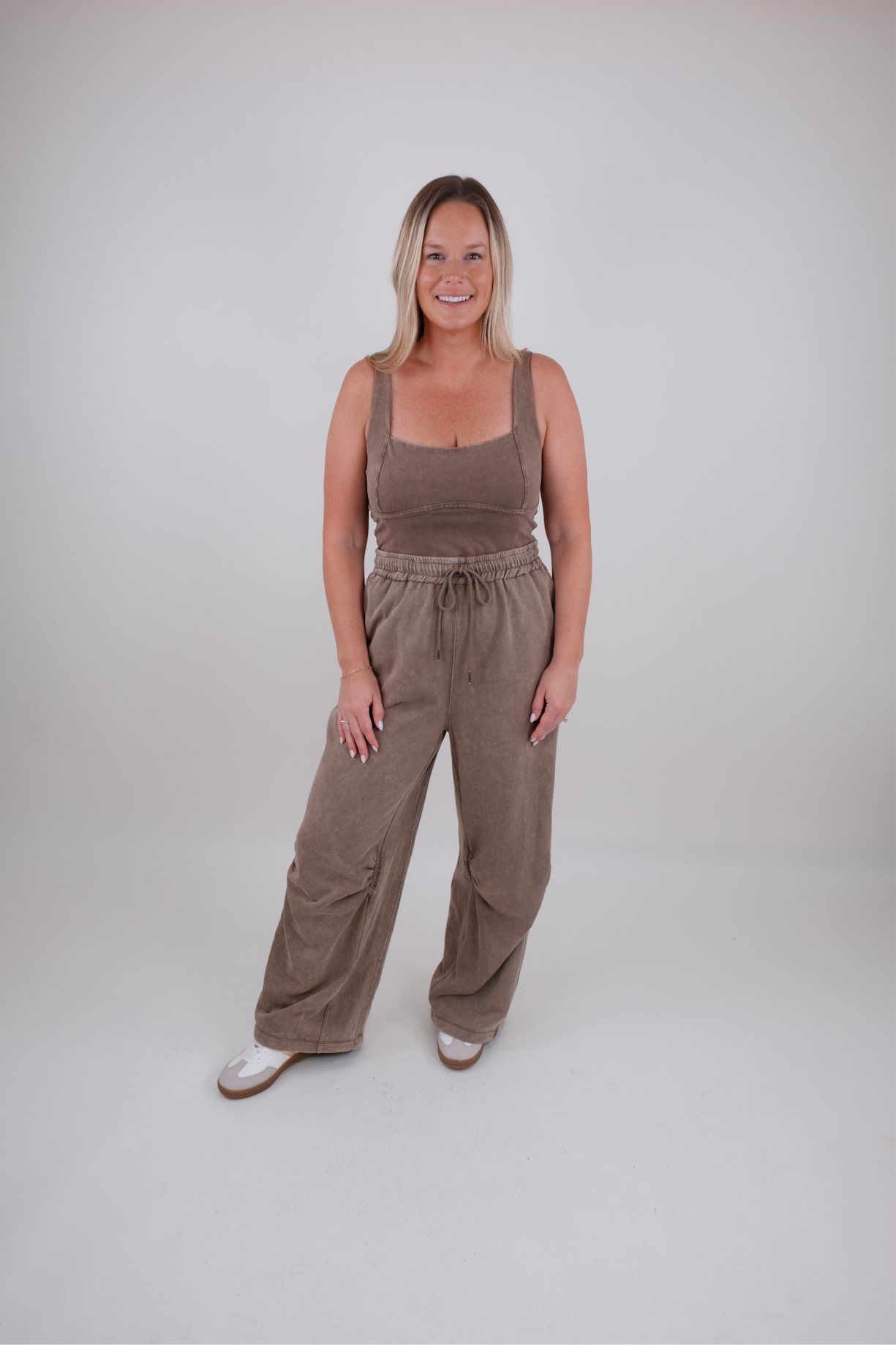 On the Move Jumpsuit - Espresso