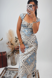 Rodeo Romance Silk Maxi Dress