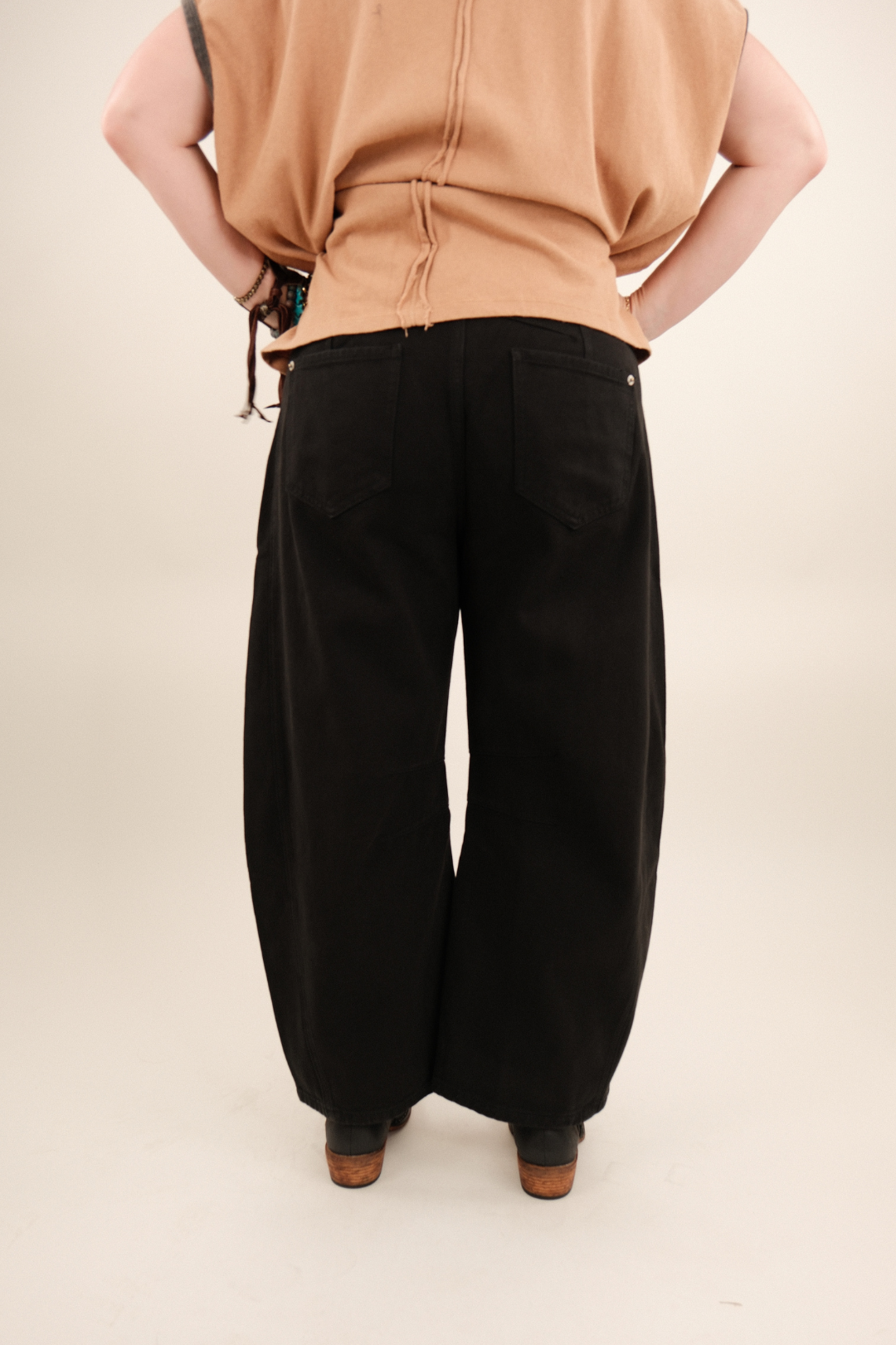 Outlaw Black Barrel Jeans