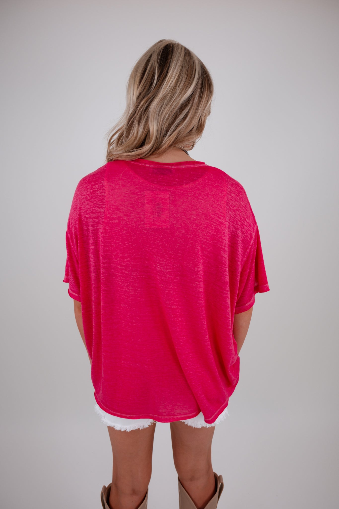 The Easy Rider Tee - Fuchsia