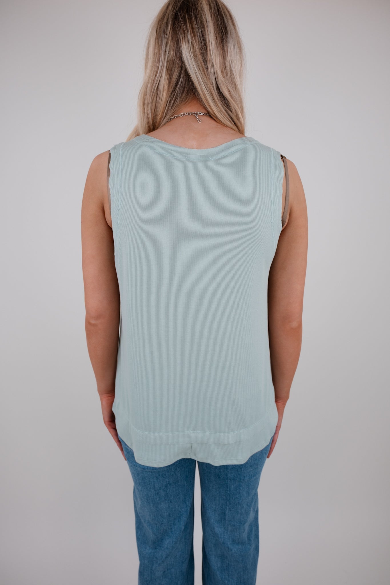 The Western Essentials Ribbed Tank - Mint