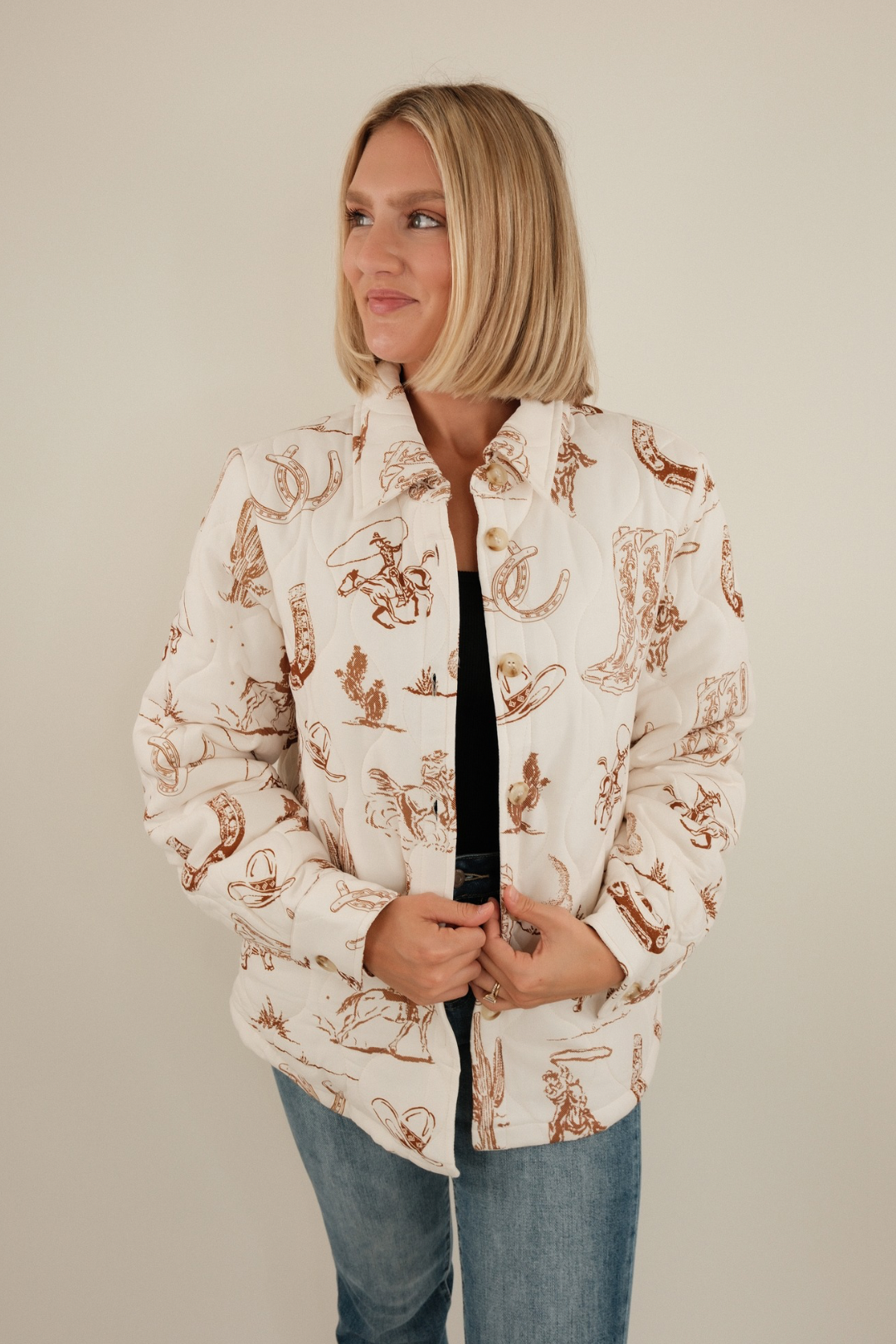 Western Whimsy Quilted Jacket