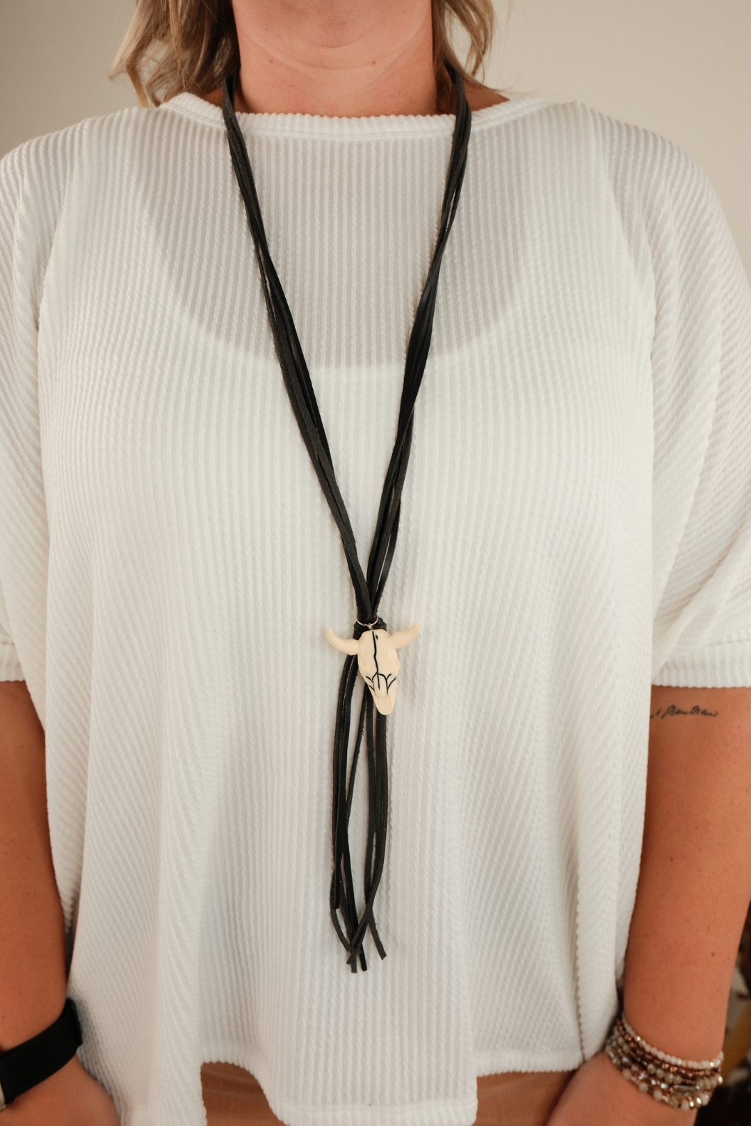 Wild Horns Necklace - Black
