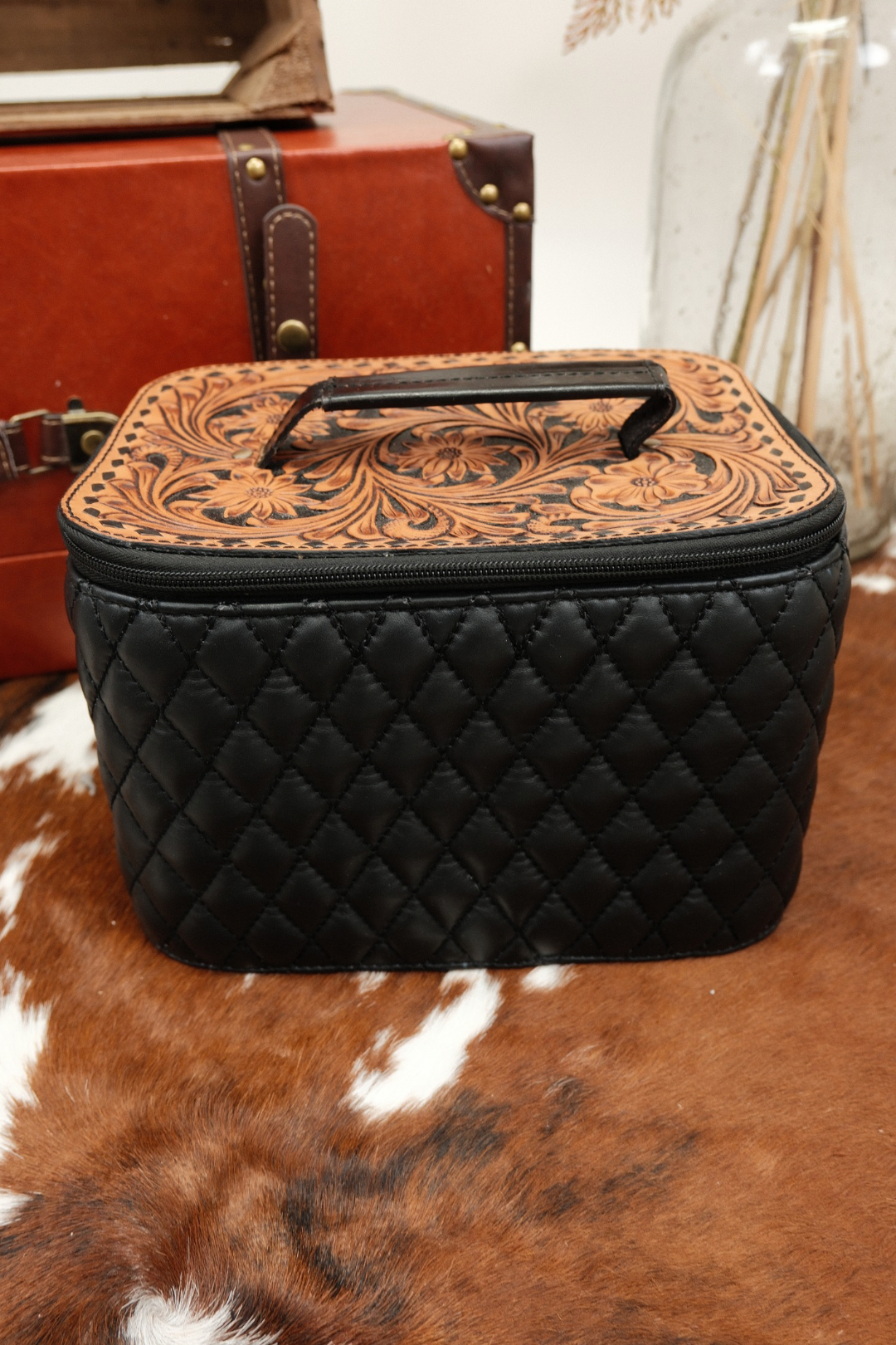 Saddle Rose Travel Jewelry Case