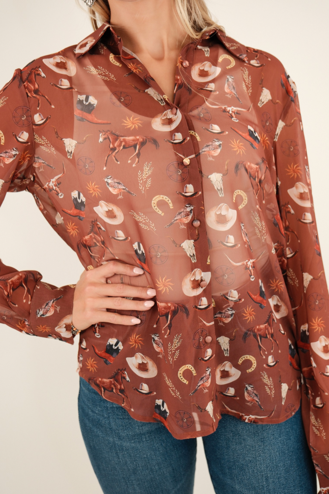 High Desert Drift Chiffon Shirt