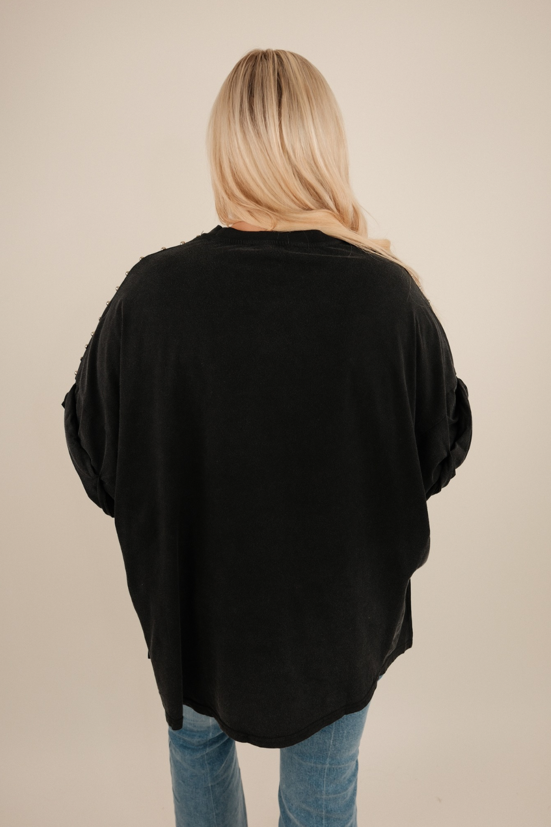 Silver Spur Crop Top - Black