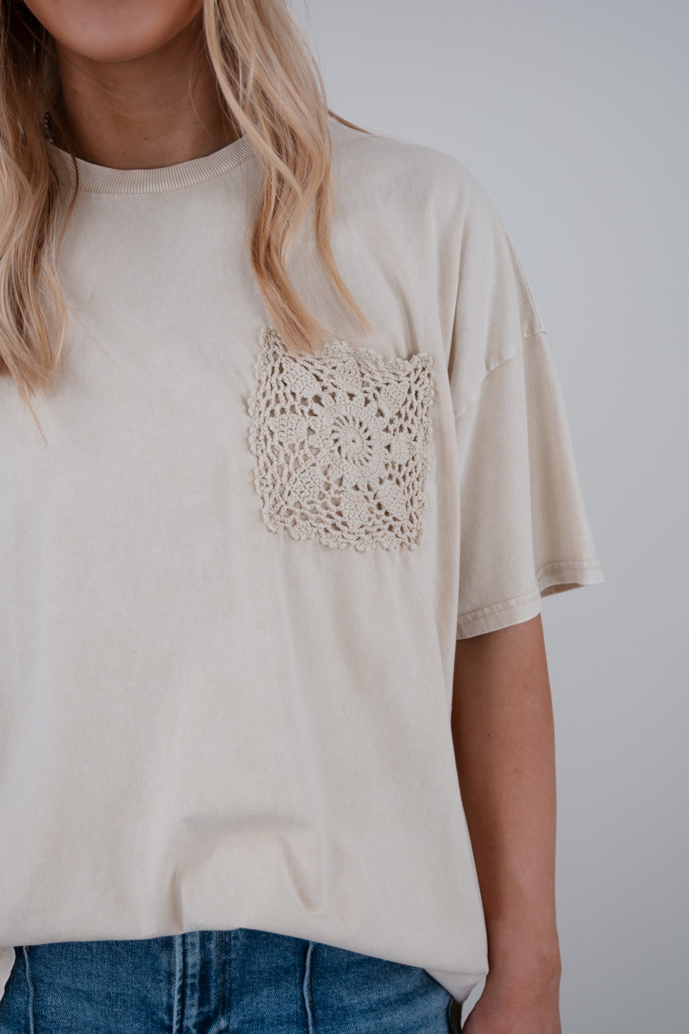 Crochet Pocket Tee