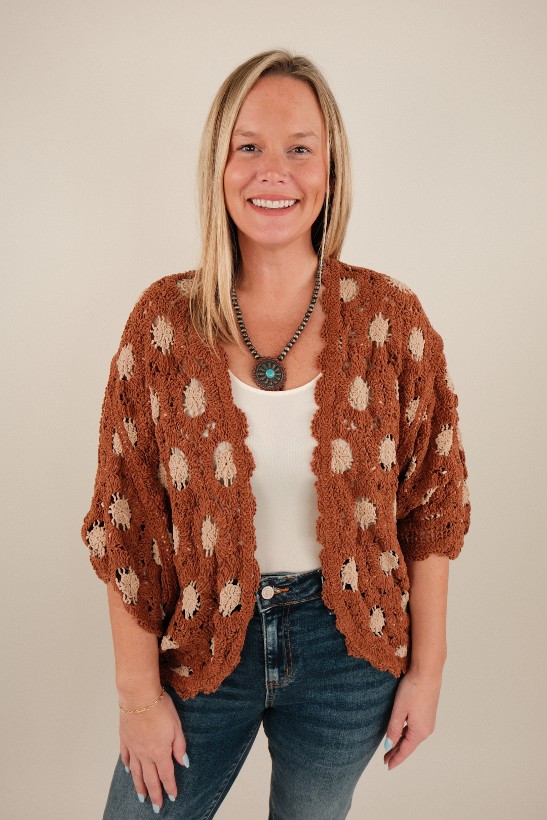 Saddle Breeze Cropped Cardigan