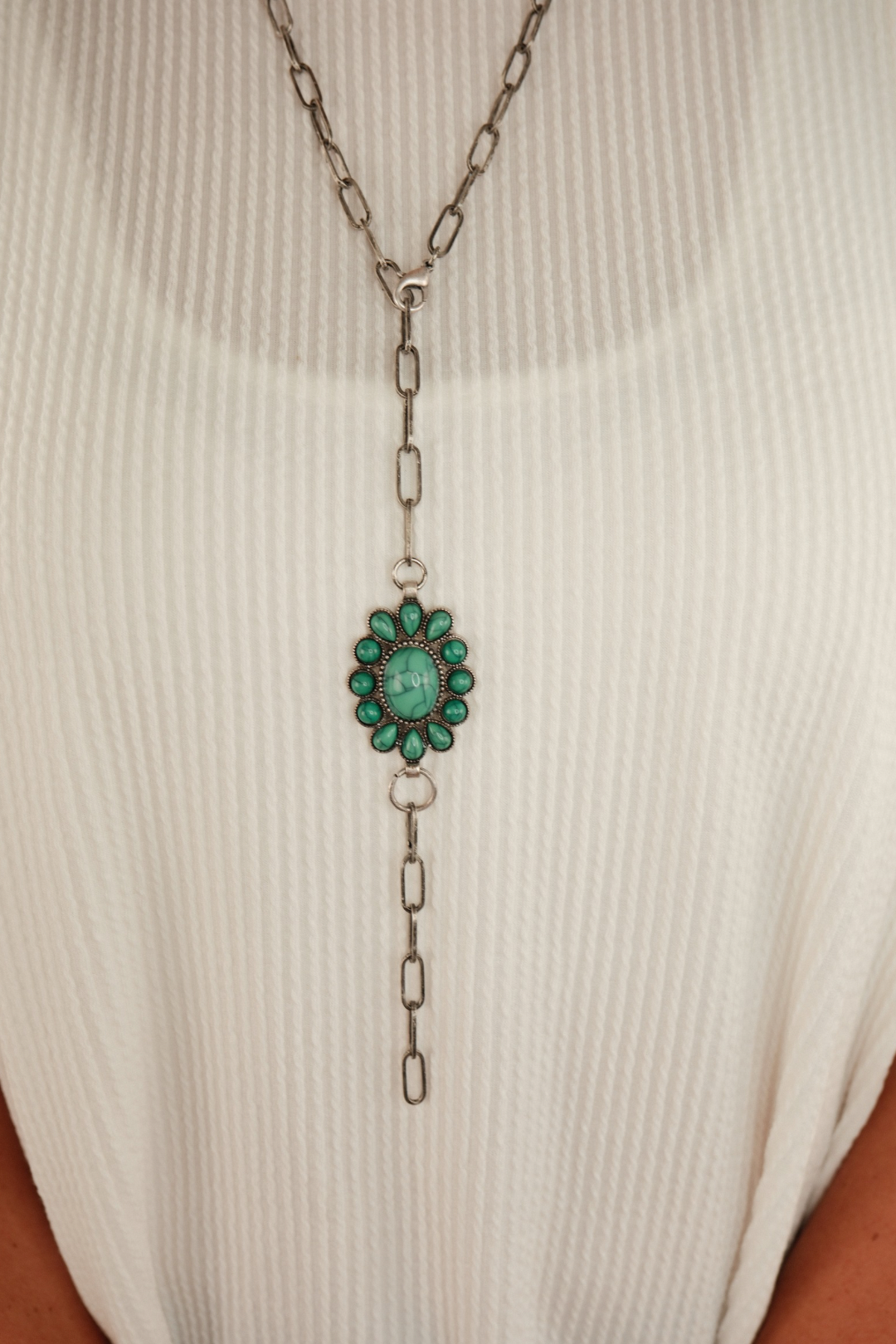 Desert Bloom Necklace - Jade