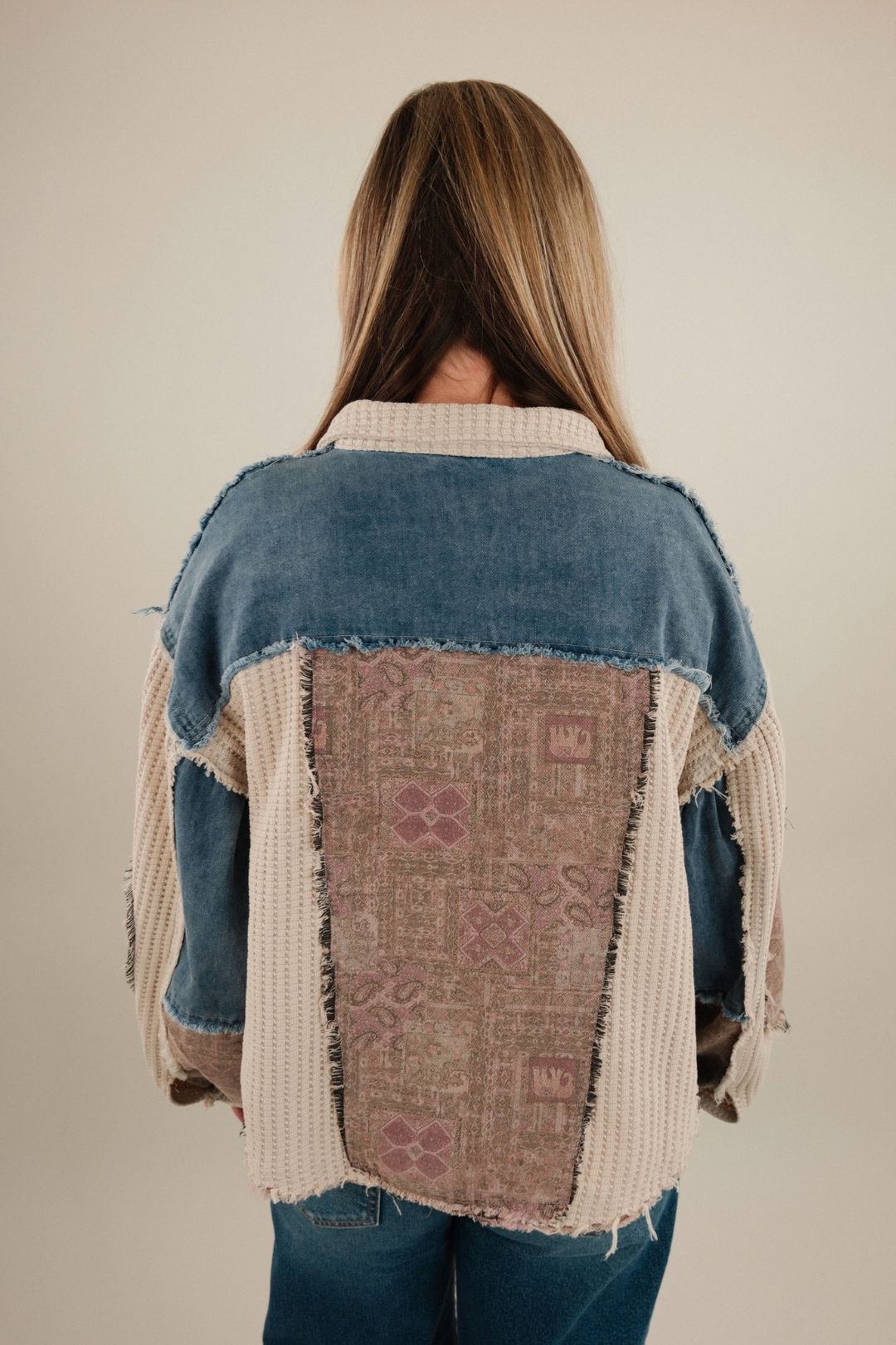 Boho Trails Patchwork Shacket
