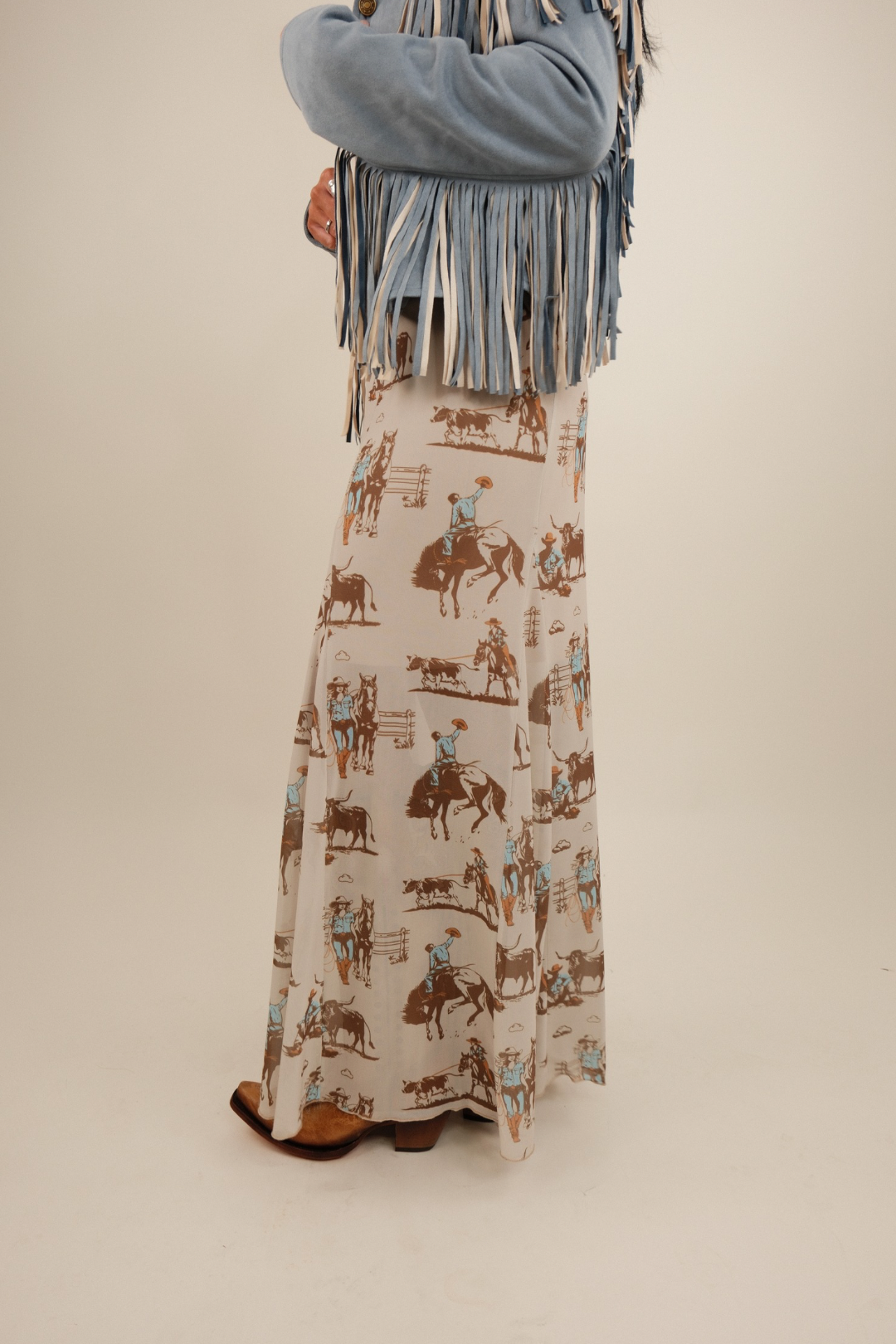 Mustang Meadow Mesh Maxi Skirt