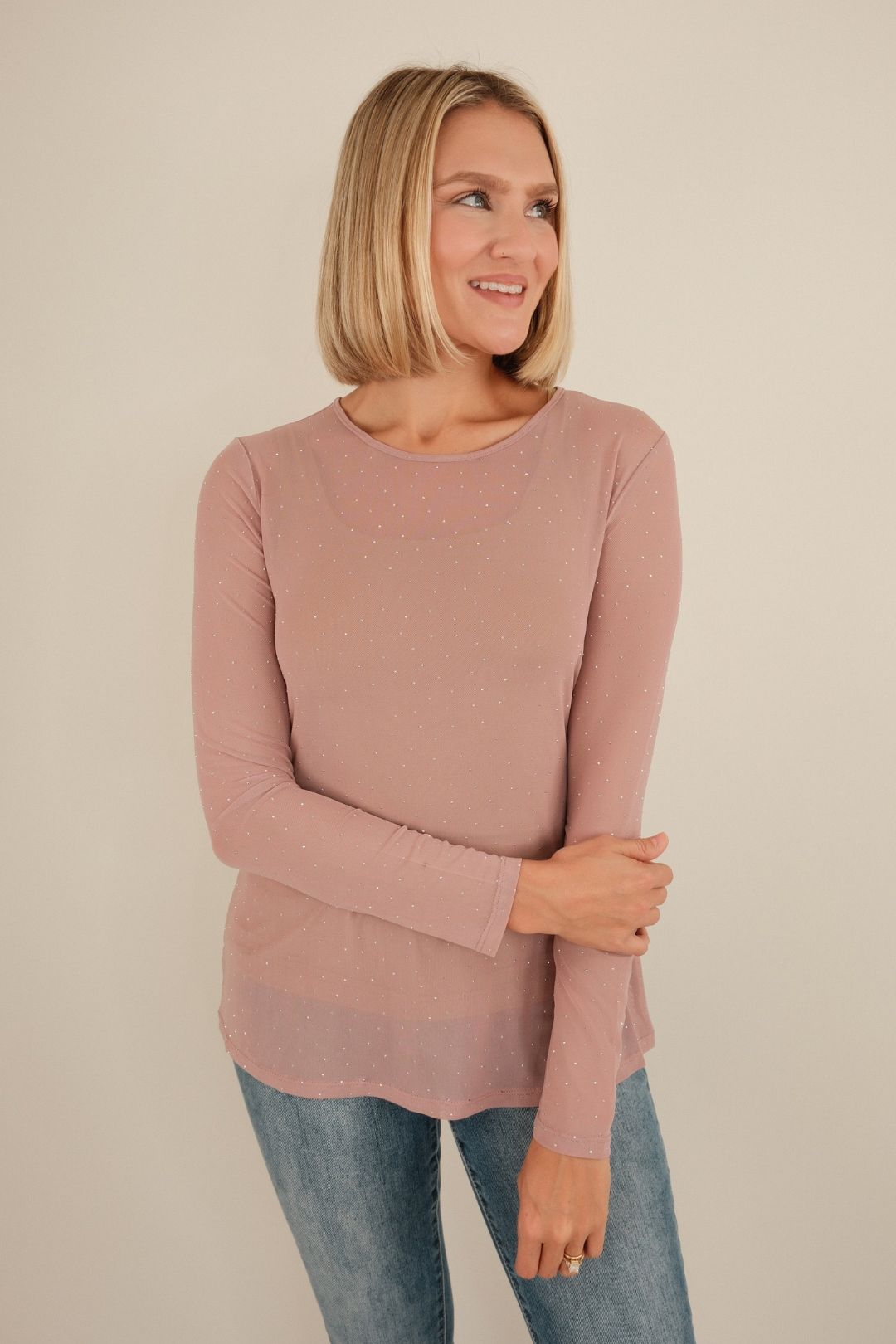 Star Shine Rodeo Mesh Top