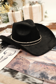 Dusty Trail Suede Hat - Black