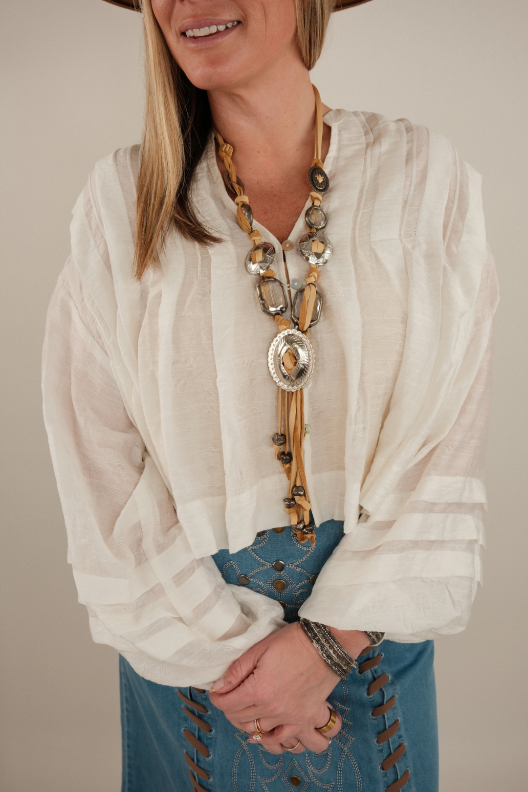 The Easy Breeze Button-Up Blouse