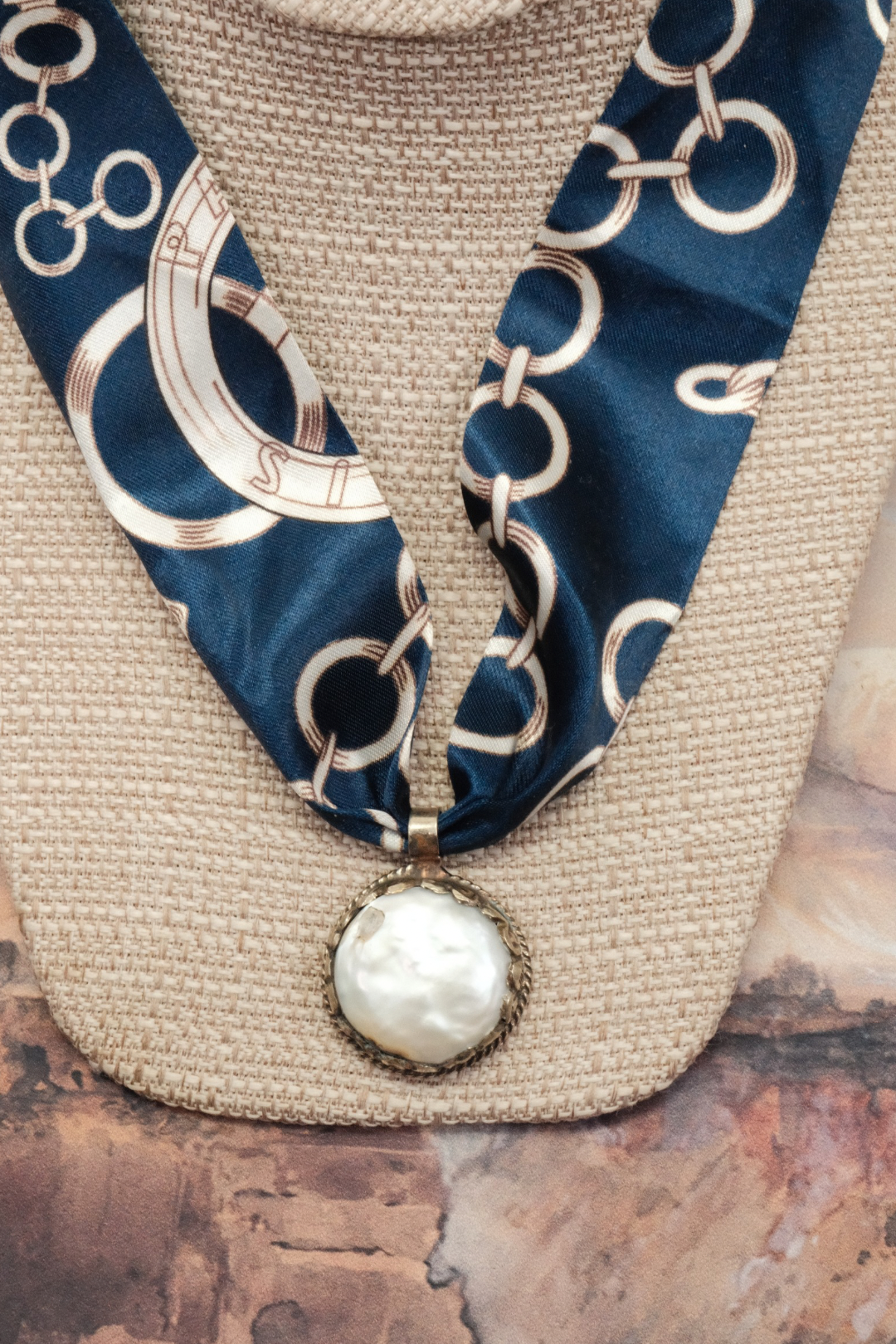 Moonlit Grace Silk Necklace