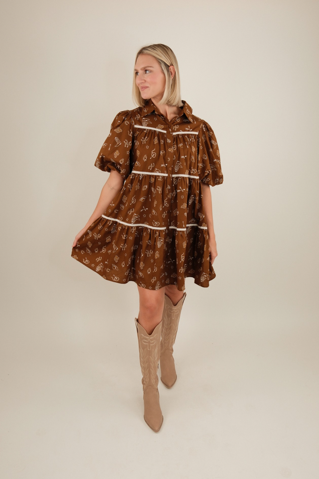 Mini Dress Cowgirl Society & Co Mini Dress Cowgirl Society & Co