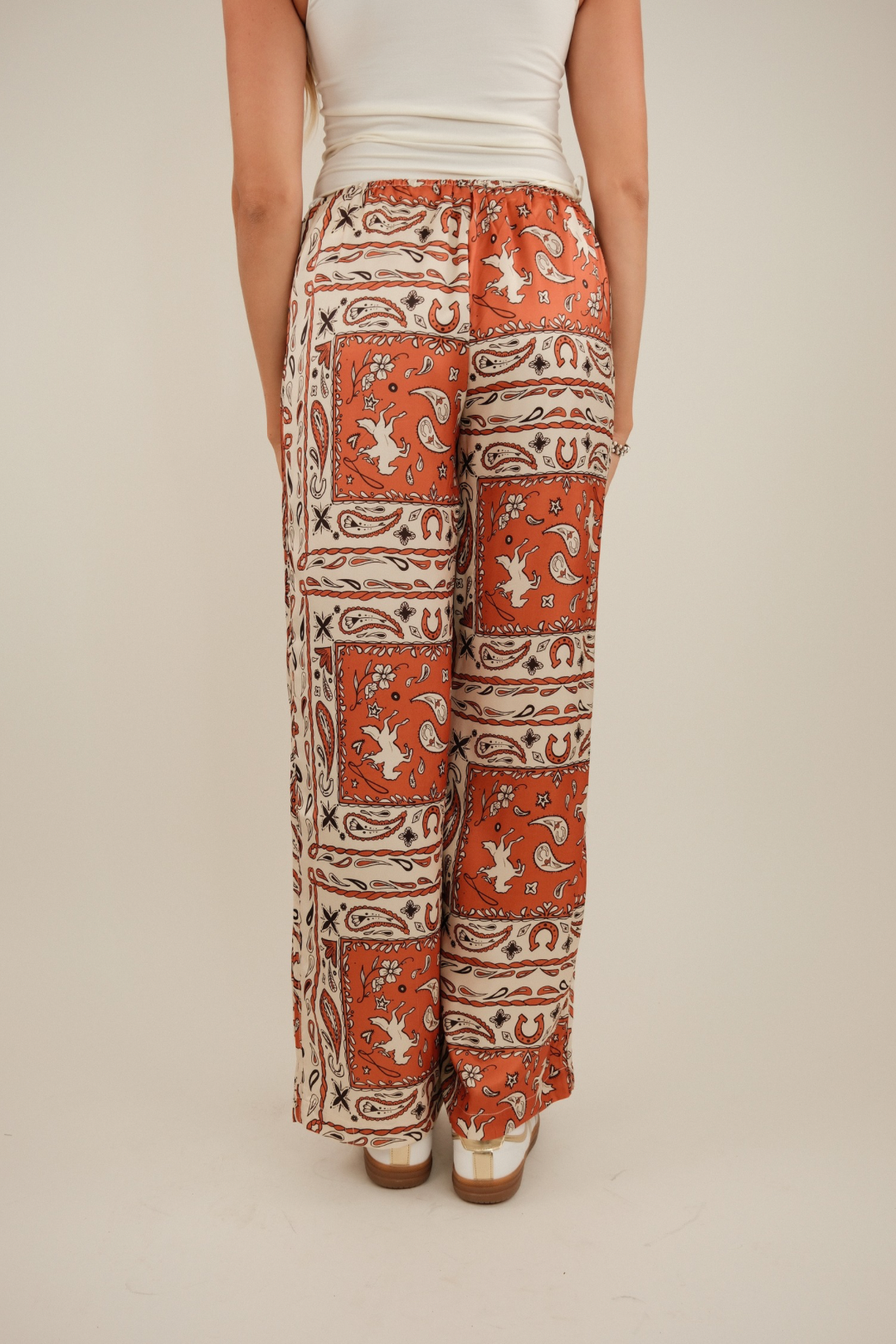 Sunset Rodeo Silk Pants