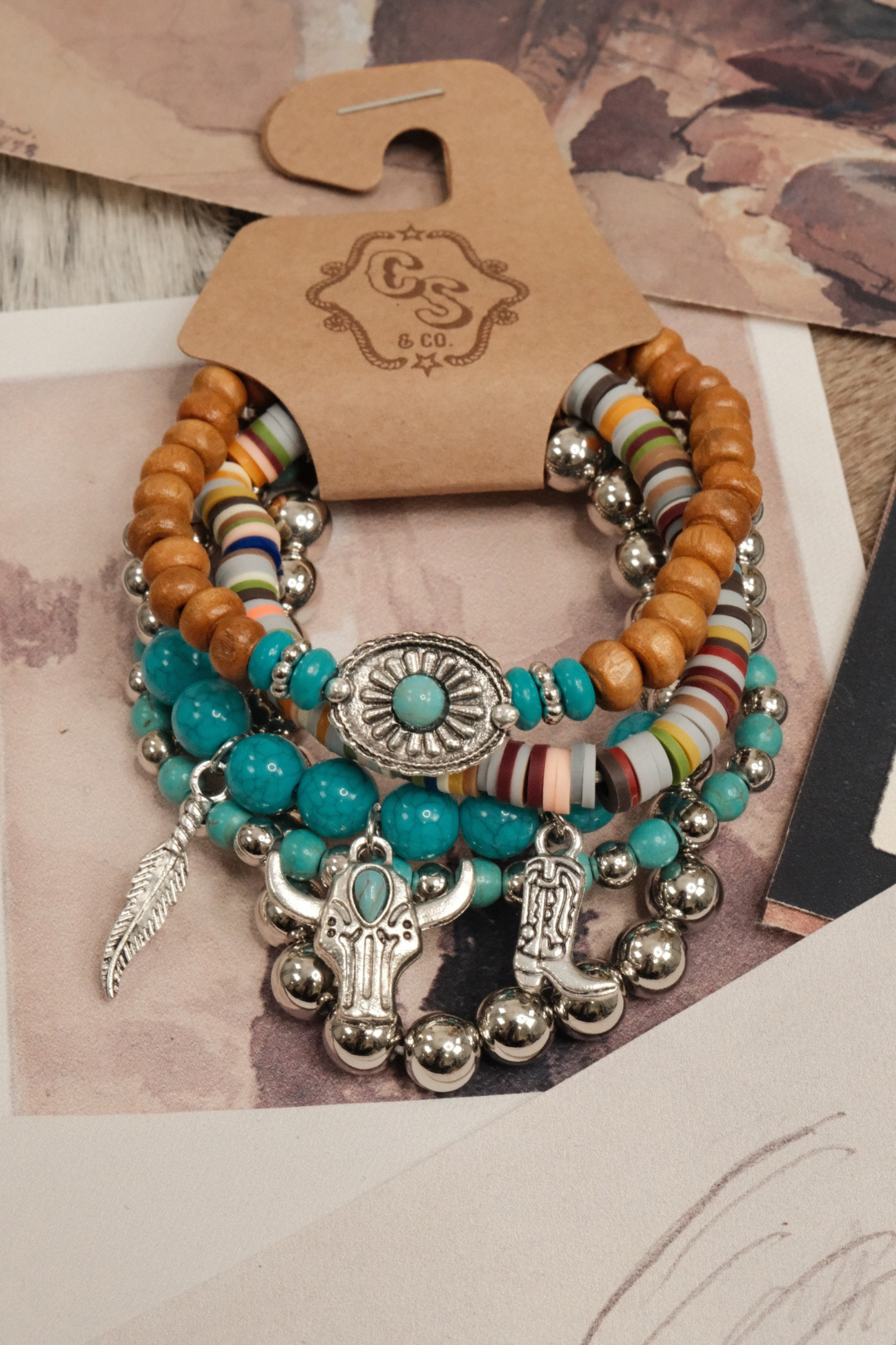 Cowgirl Charm Bracelet Stack