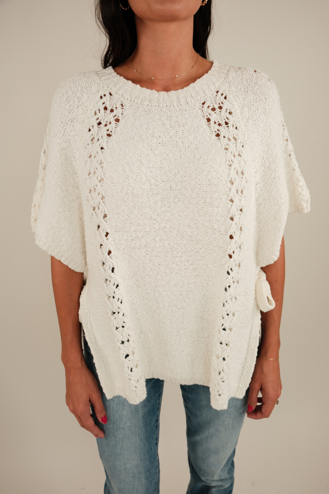 Side-Tie Ranch Knit Top
